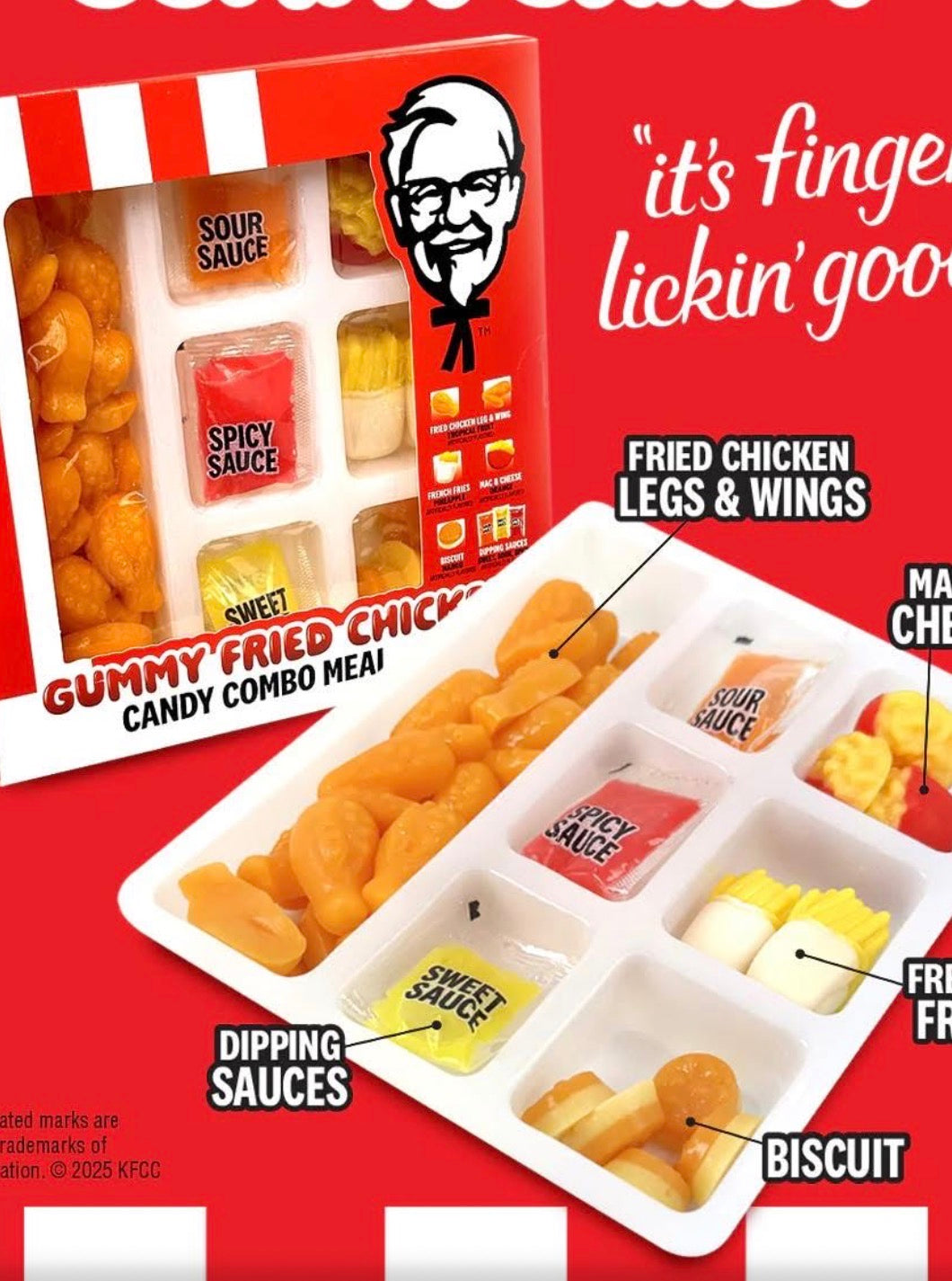 Bonbon PFK gummy poulet frit