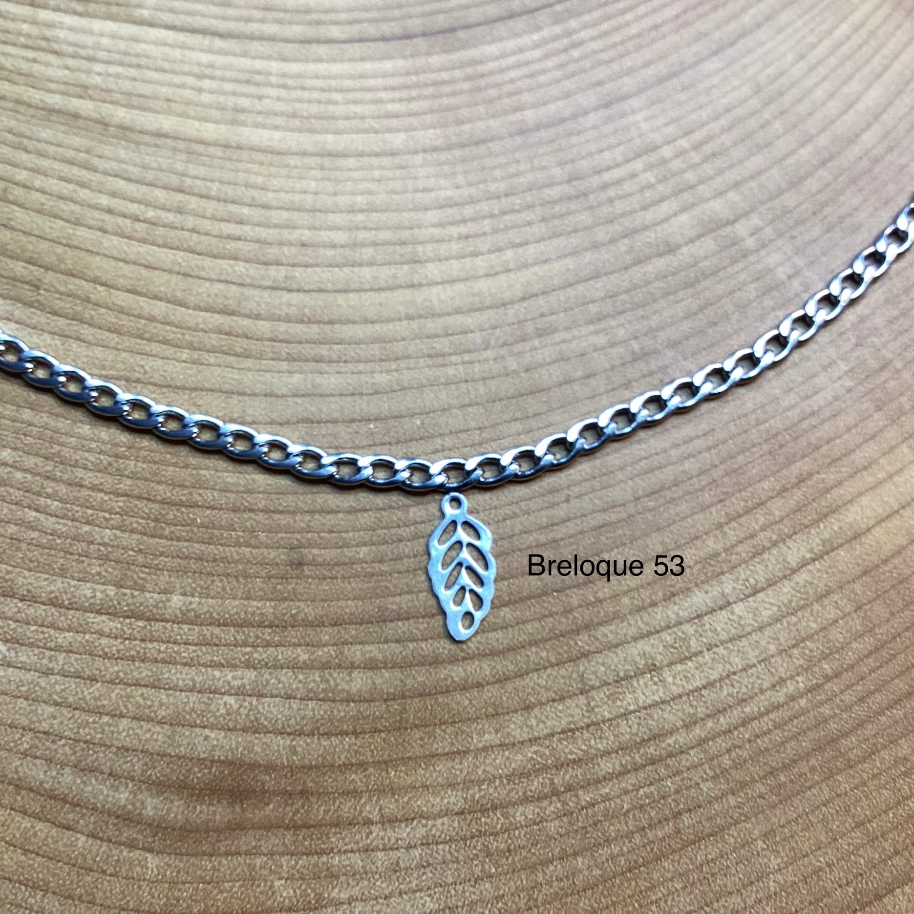 Bracelet en inox avec breloques au choix
