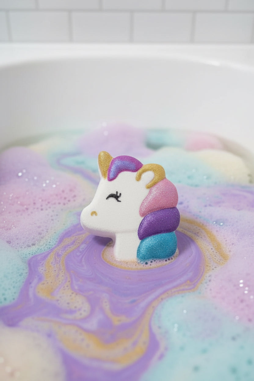 Bombe de bain licorne