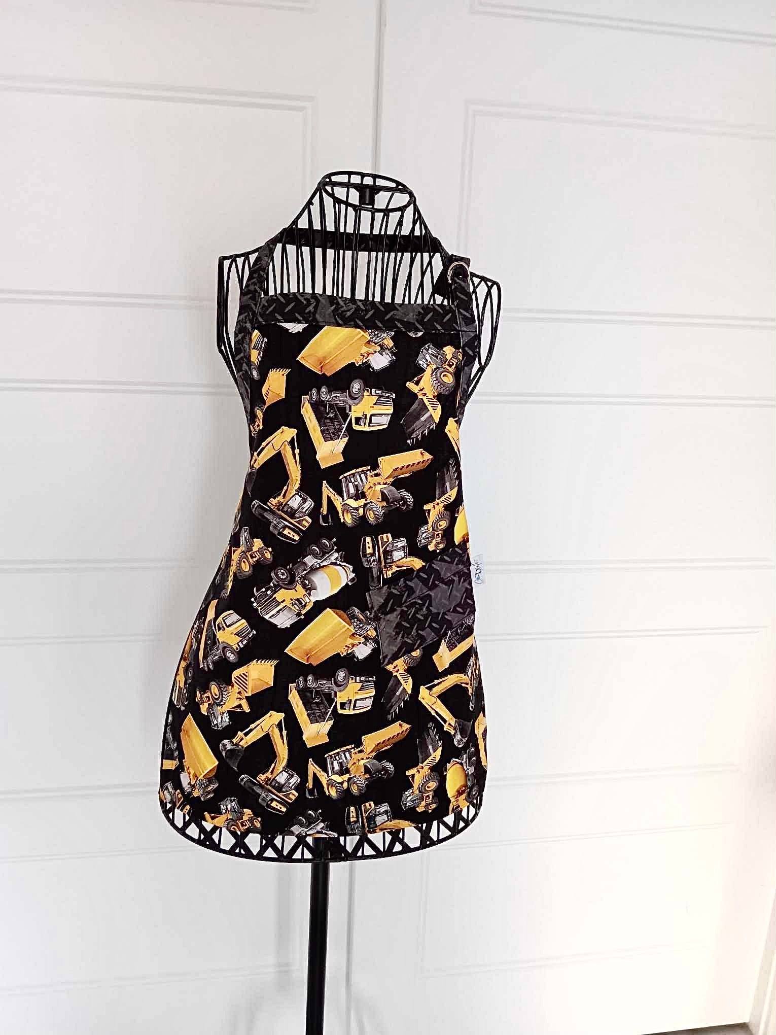 Tablier enfant camion jaune