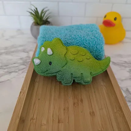 Bombe de bain dinosaure tricératops