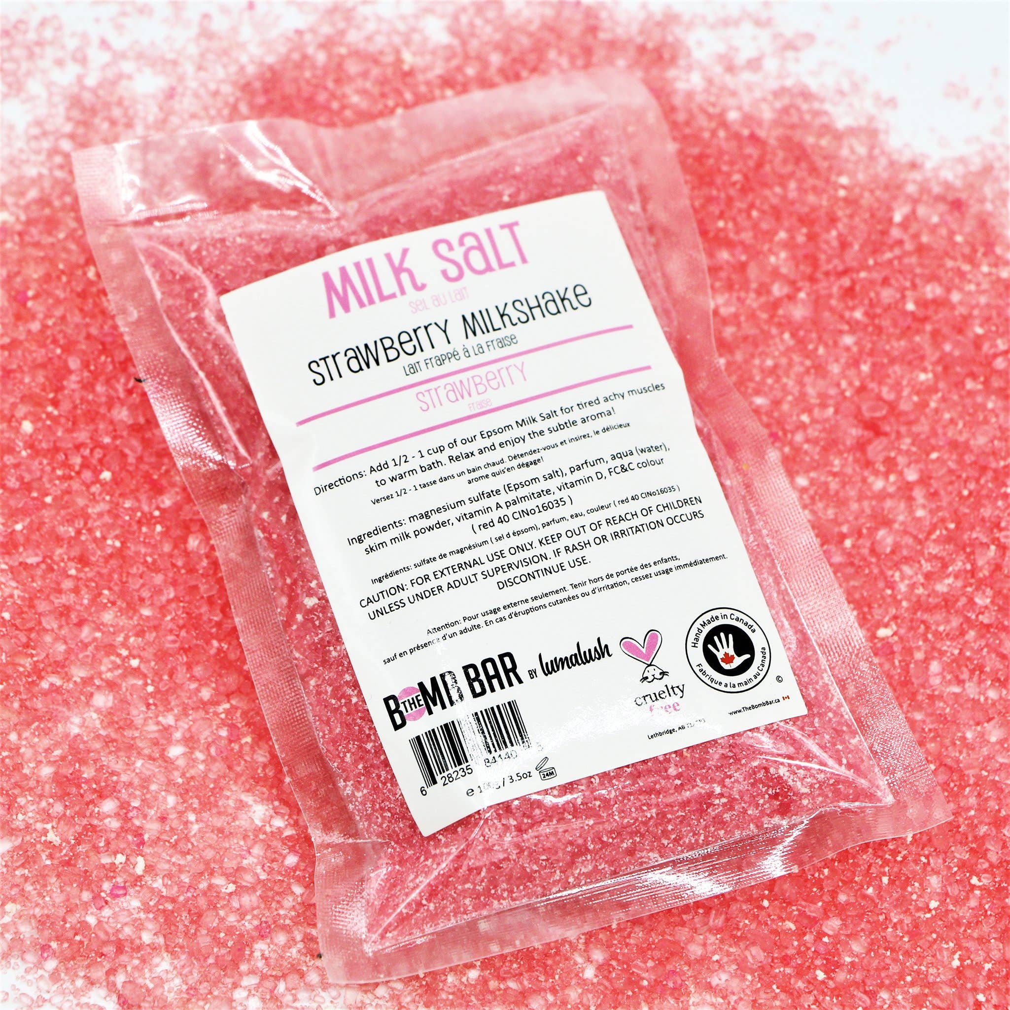 Bain - Sel de lait: Myrtille / blueberries & cream 100g