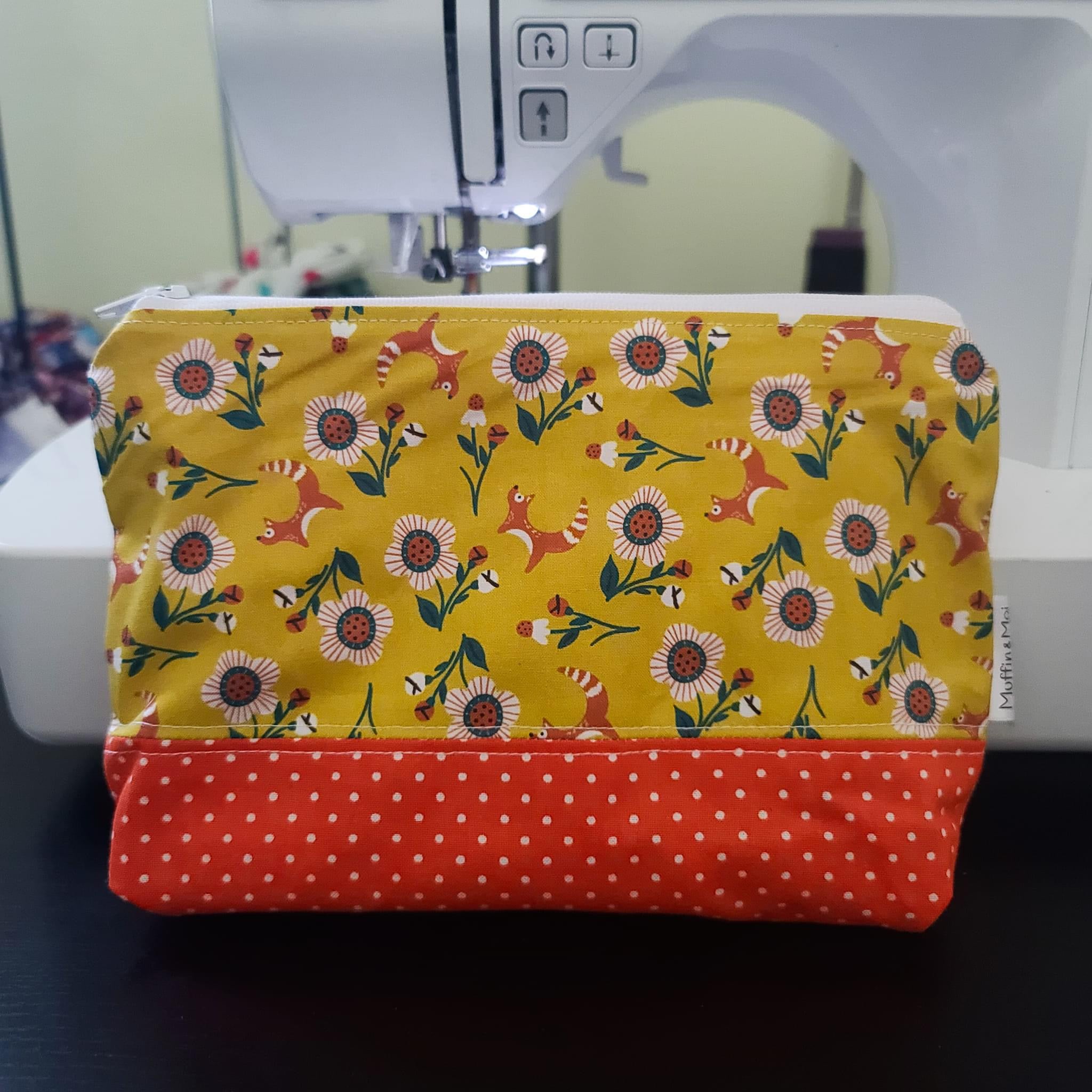 Pochette renard fleur