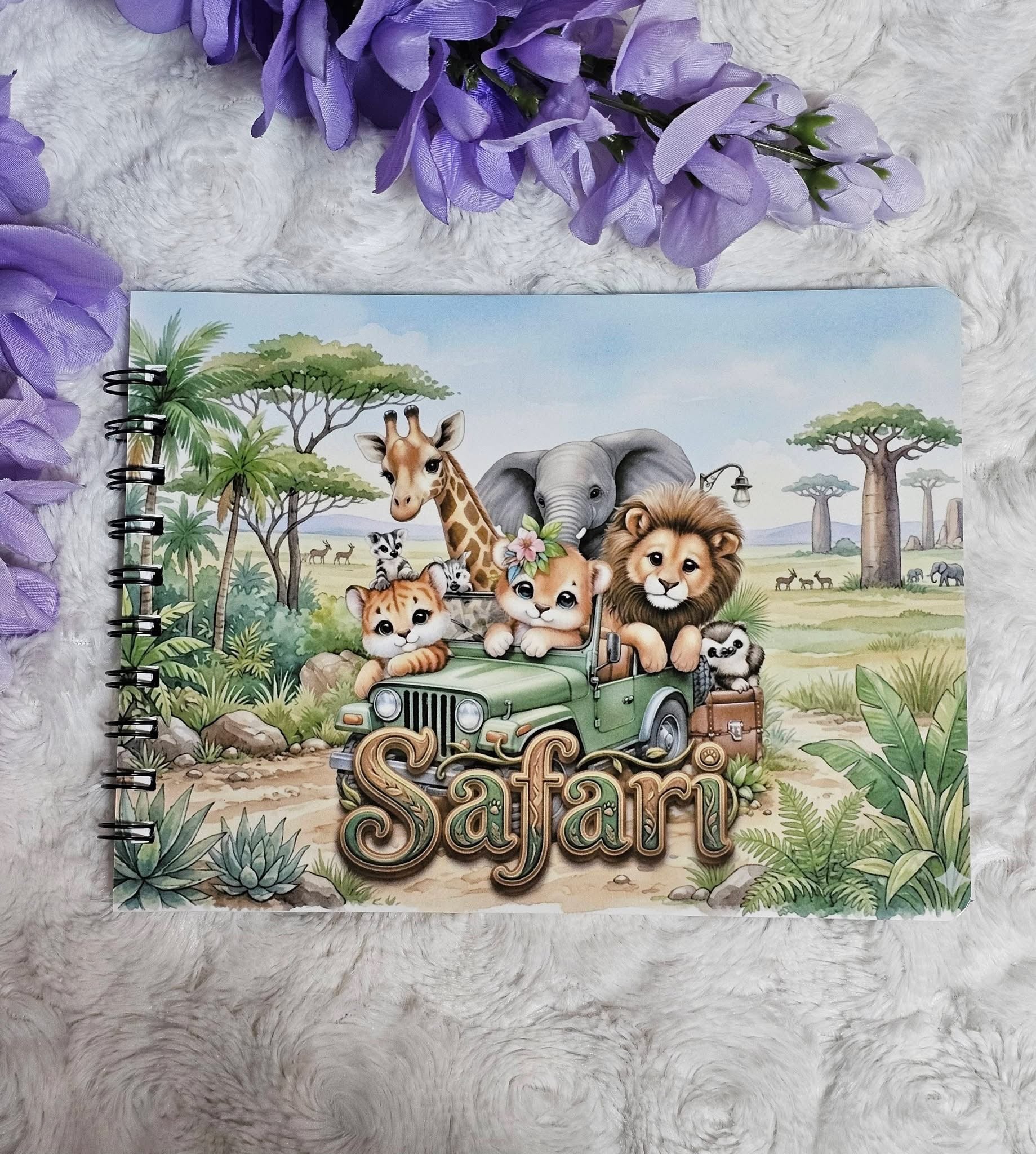 Livre de dessin safari