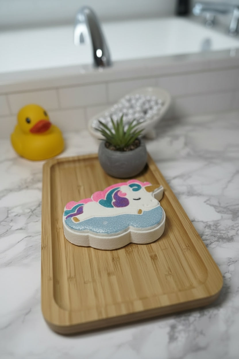 Bombe de bain maman licorne