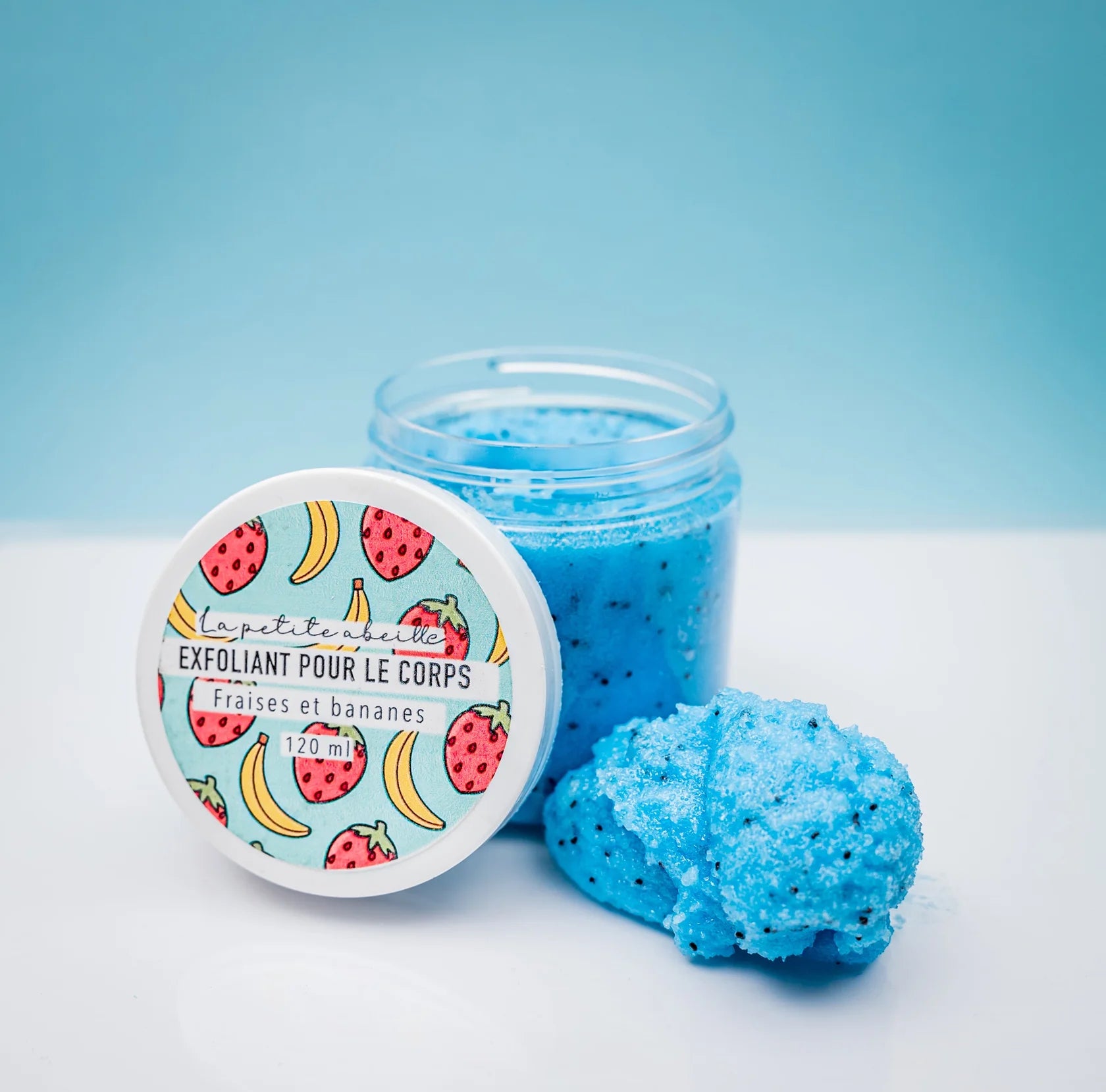 Exfoliant pour le corps fraises et bananes