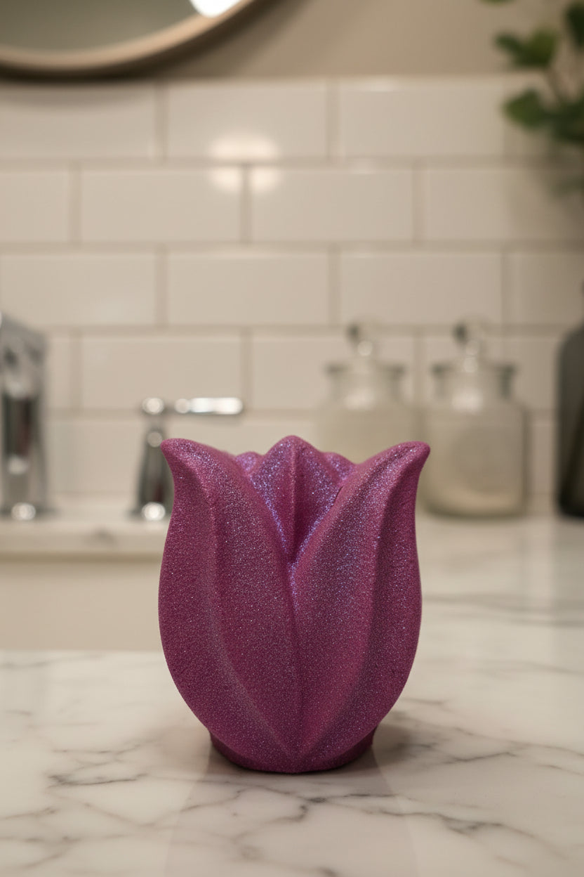 Bombe de bain tulipe