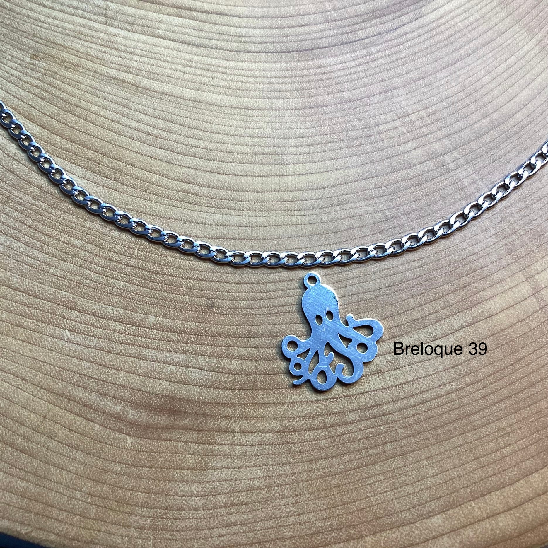 Bracelet en inox avec breloques au choix