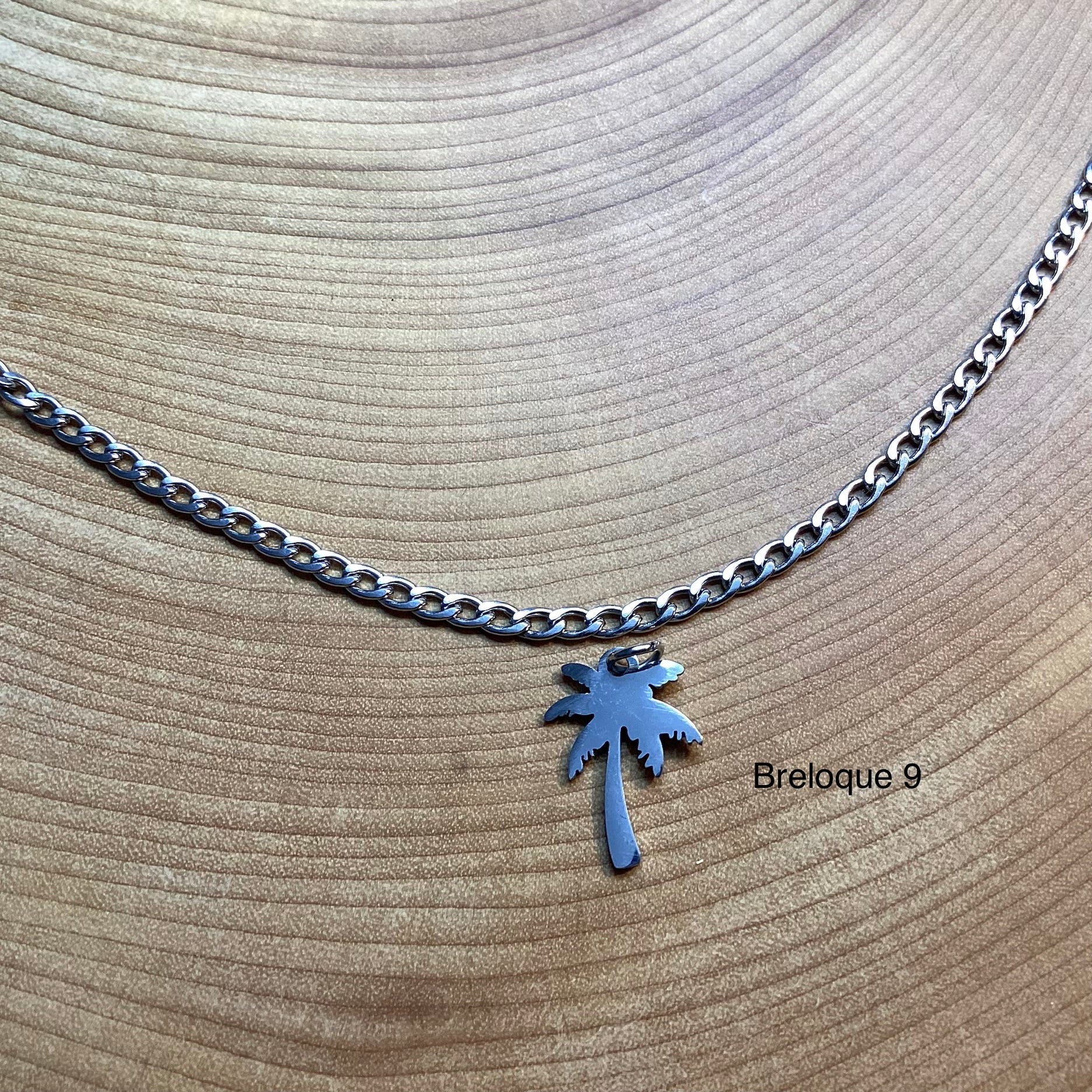 Bracelet en inox avec breloques au choix
