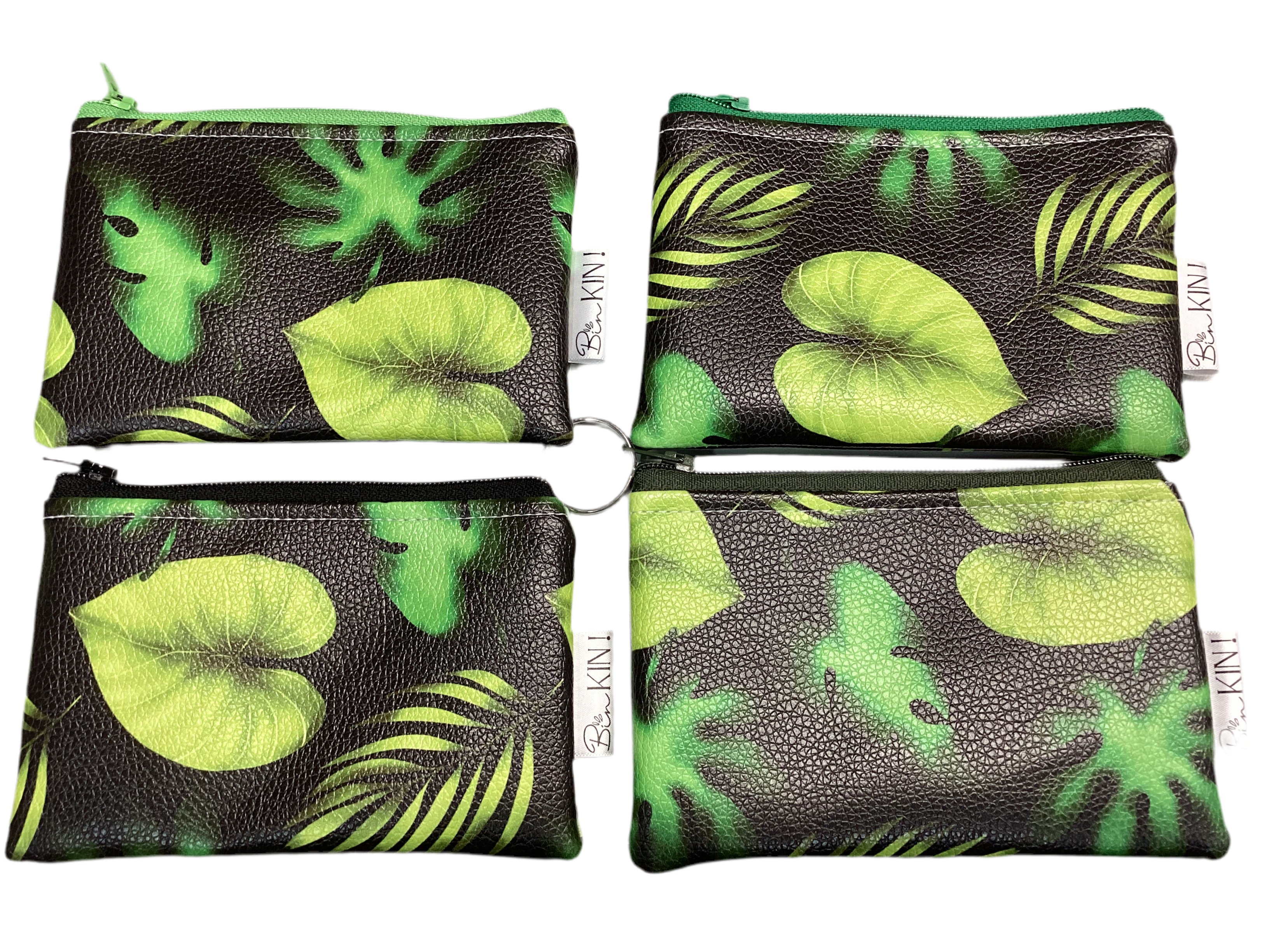 Pochette/porte monnaie feuillage