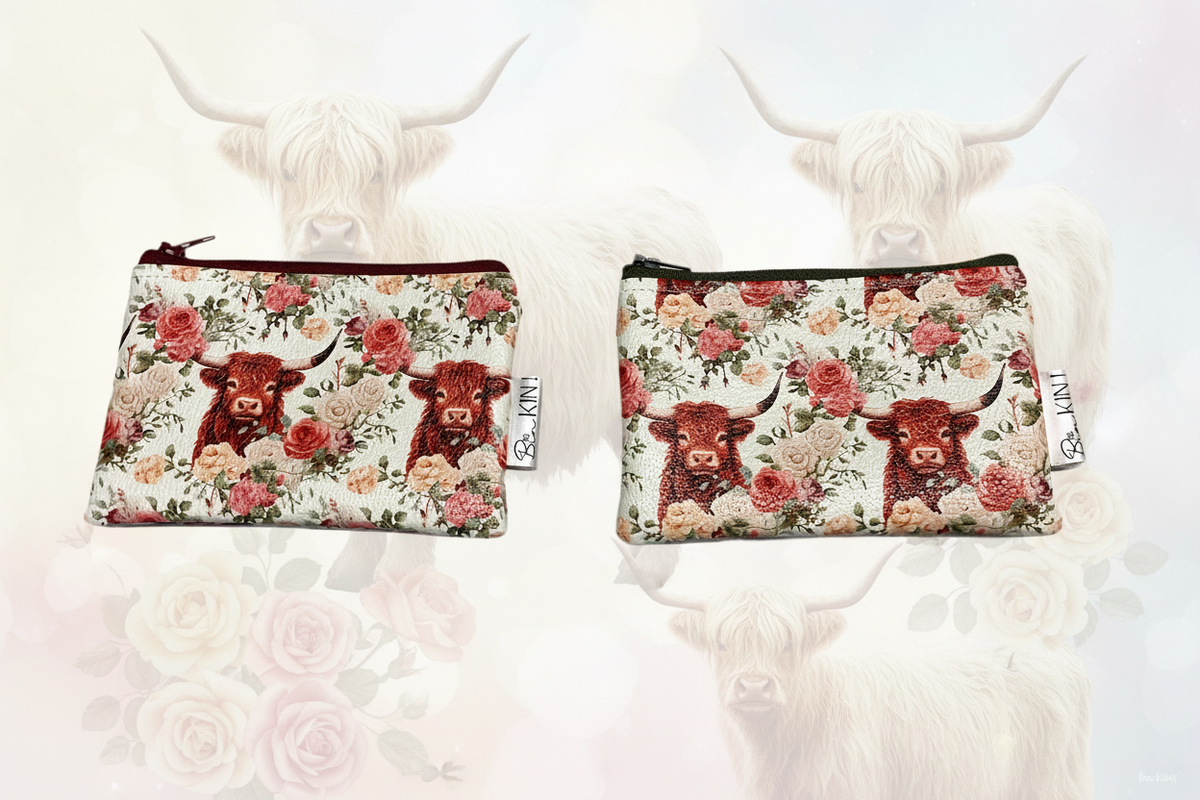 Pochette/porte monnaie vaches