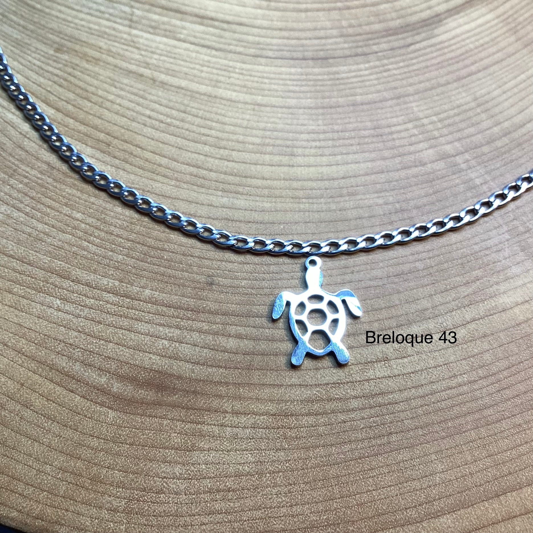 Bracelet en inox avec breloques au choix