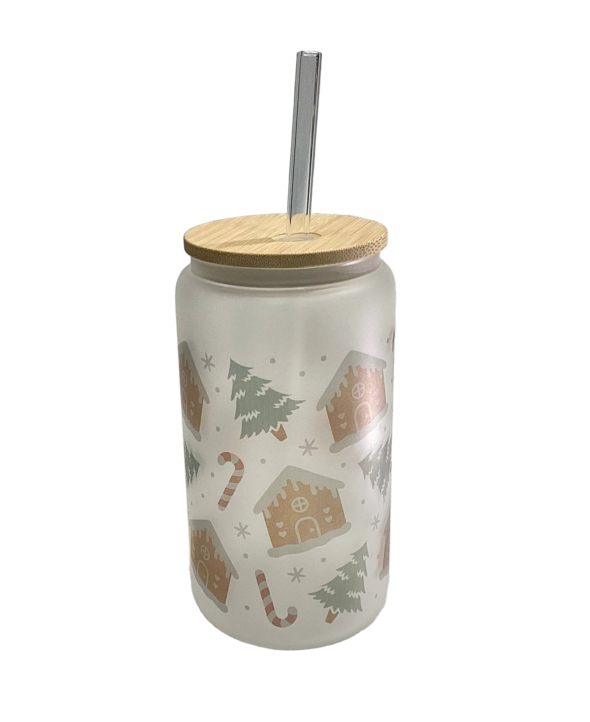 Verre avec couvercle en bois