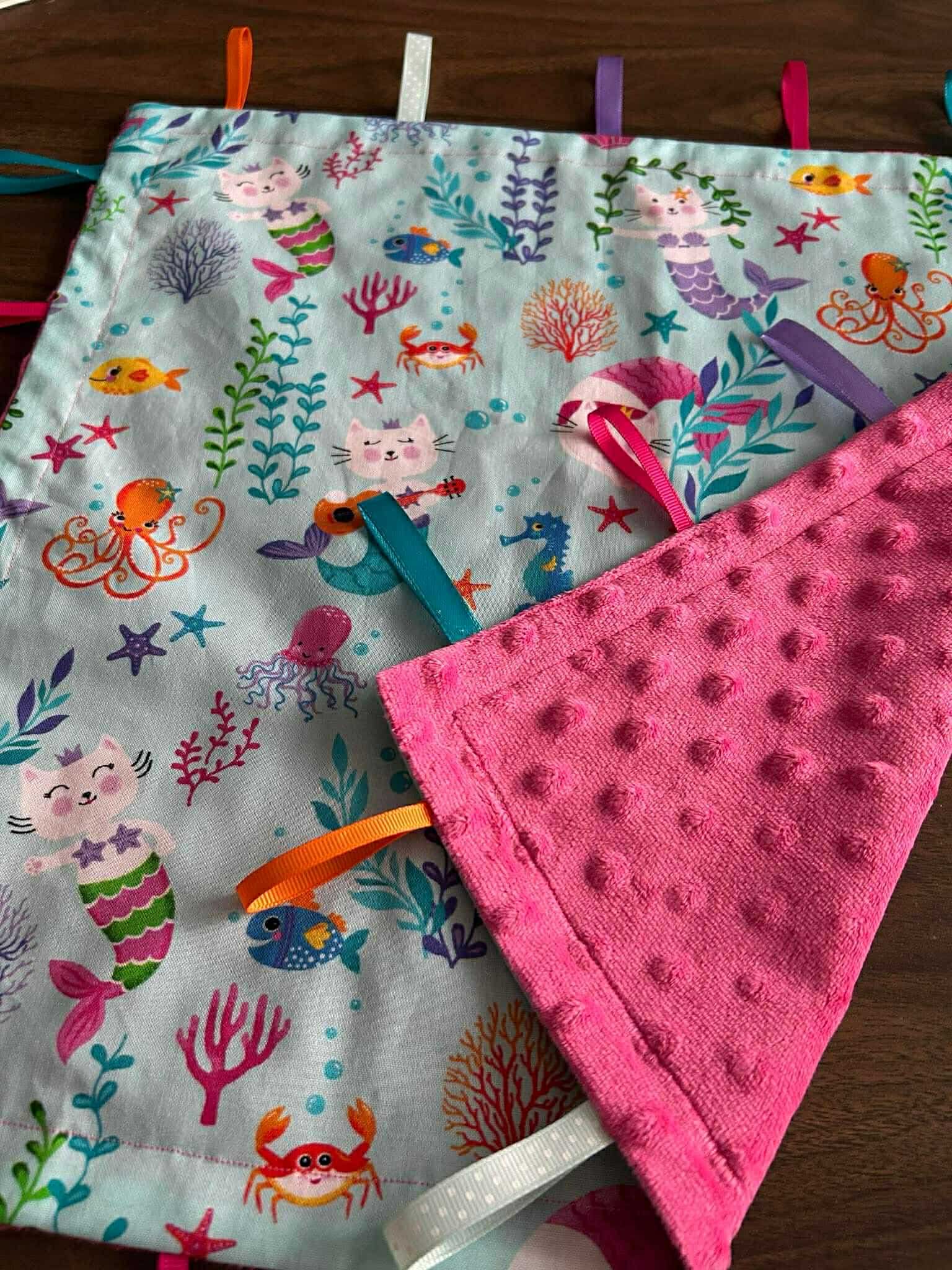 Doudou êtiquettes sirènes