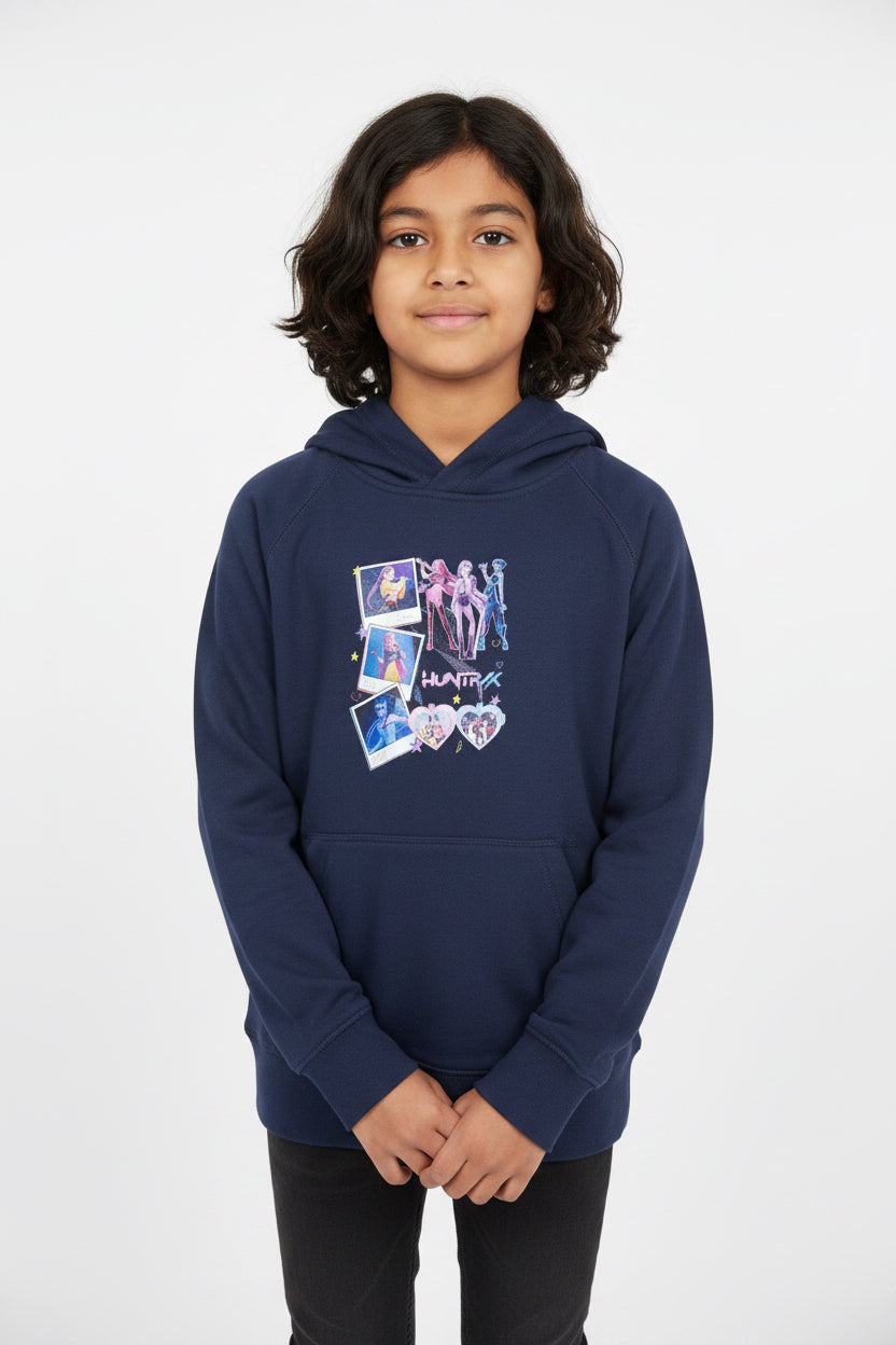 Hoodie chanteur pop junior médium bleu