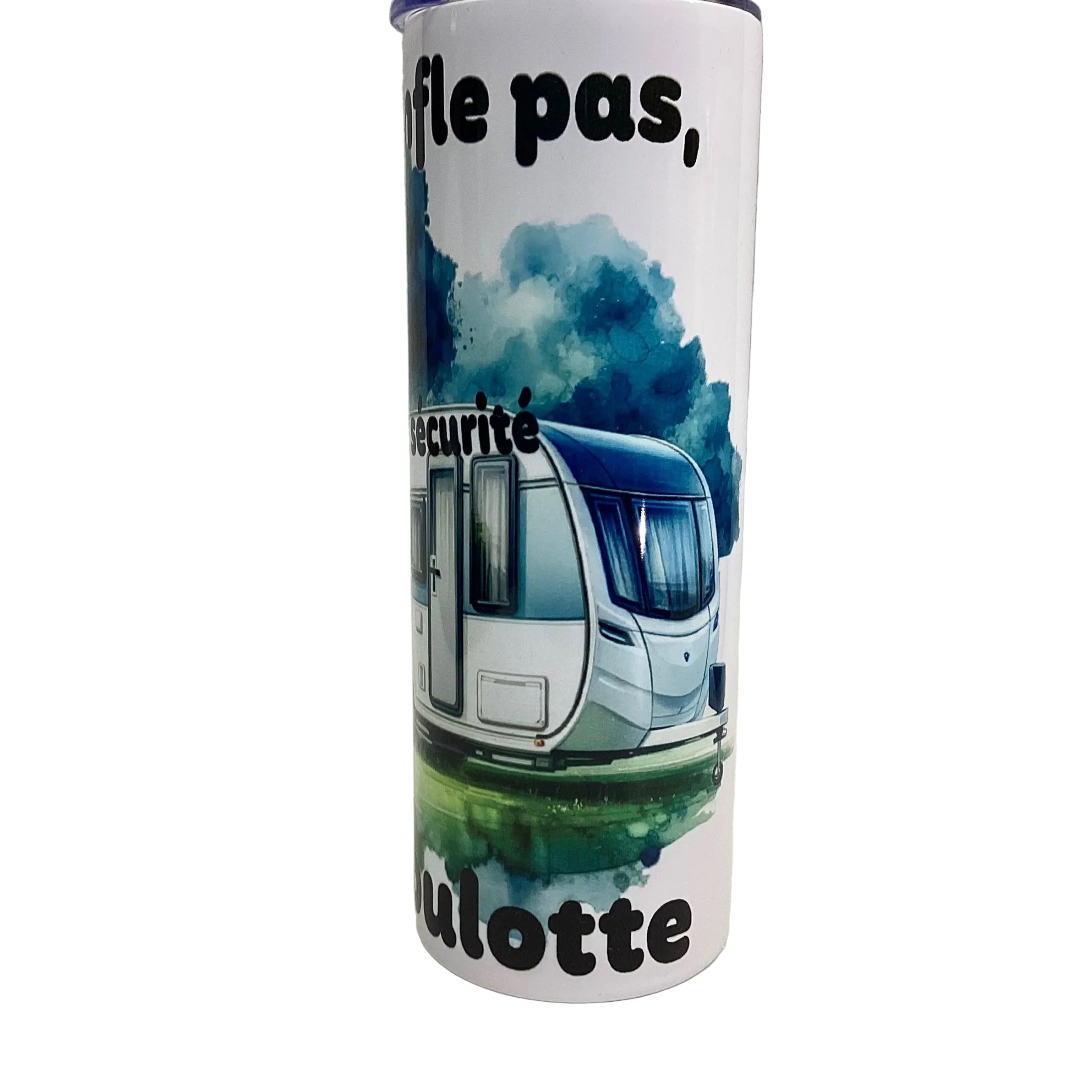 Bouteille tumbler isotherme (Je ne ronfle pas j’assure la sécurité de la roulotte)