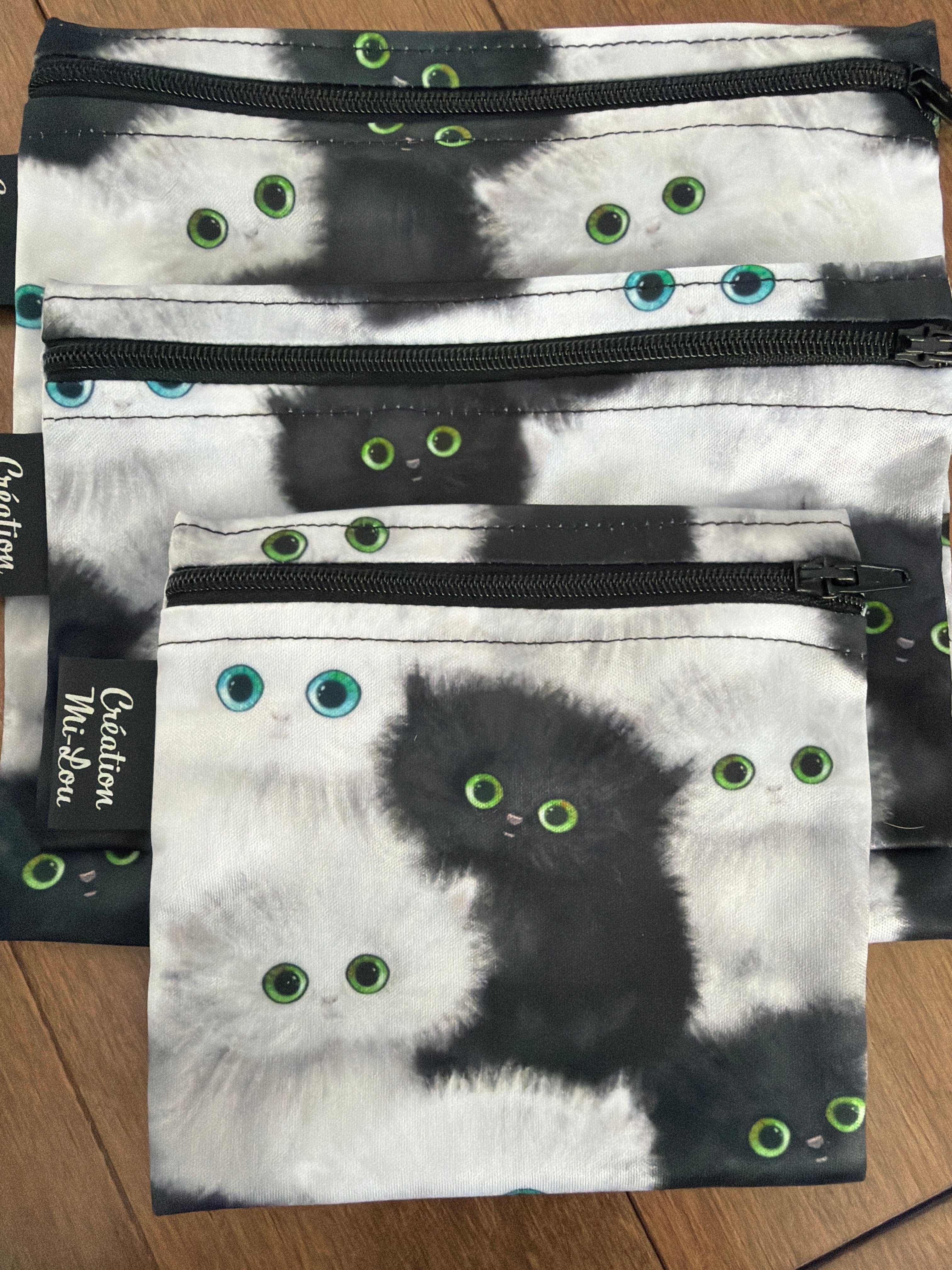 Sac à collation chat gros yeux