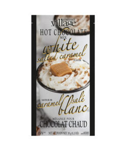 Chocolat chaud caramel salé blanc