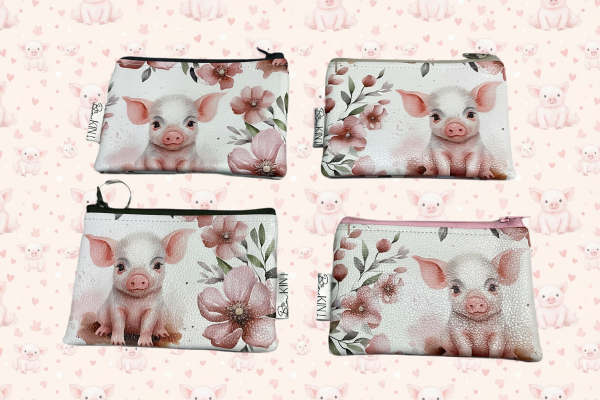 Pochette/porte monnaie cochonnet