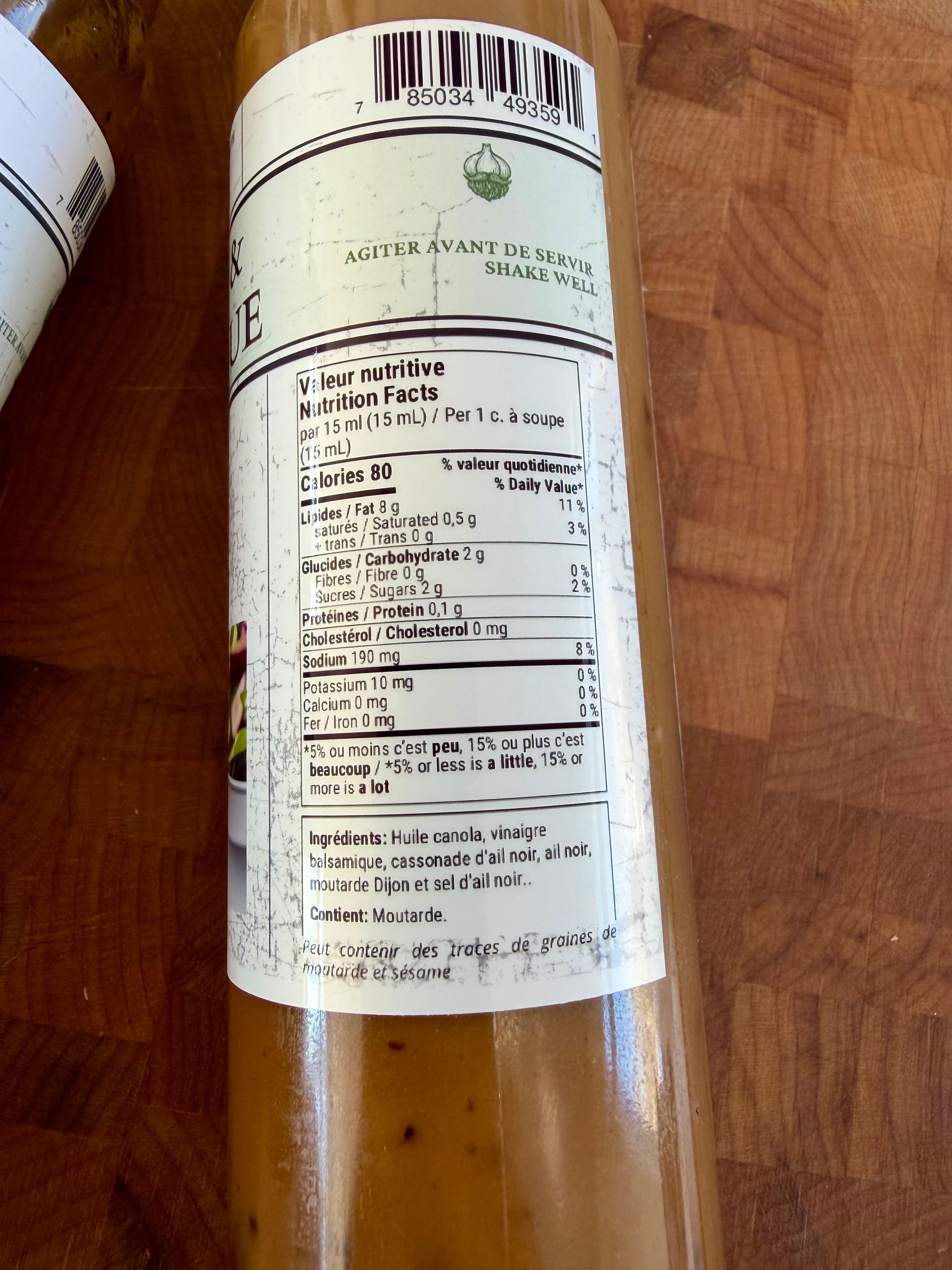 Vinaigrette Balsamique à l’ail noir