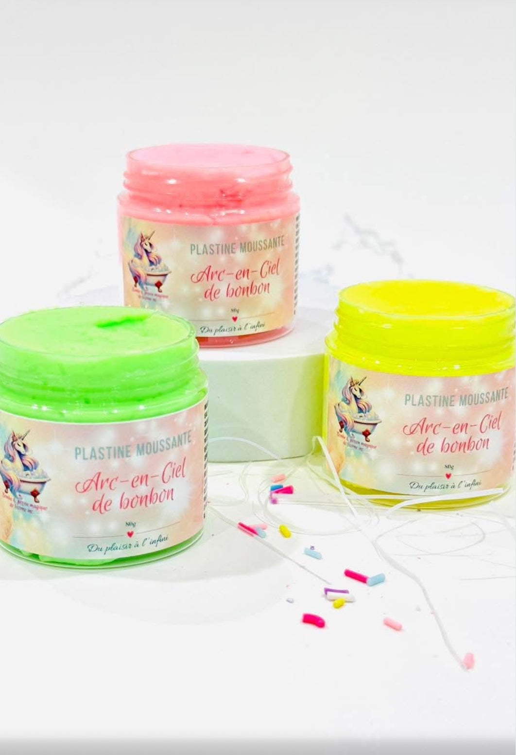 Plastine moussante de bain