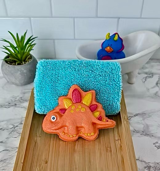 Bombe de bain dinosaure stégosaure