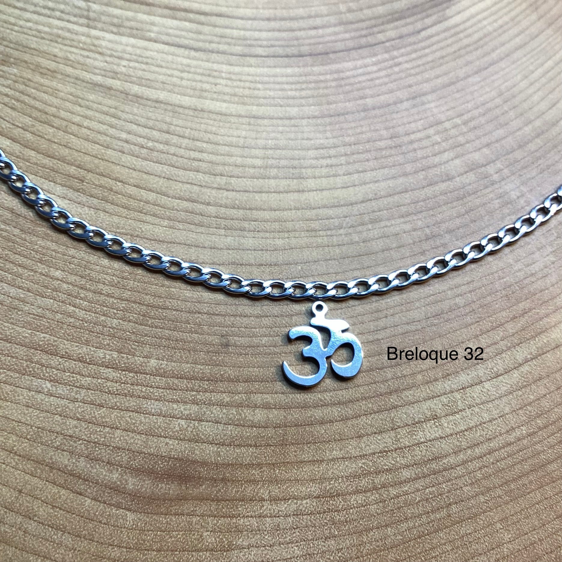Bracelet en inox avec breloques au choix