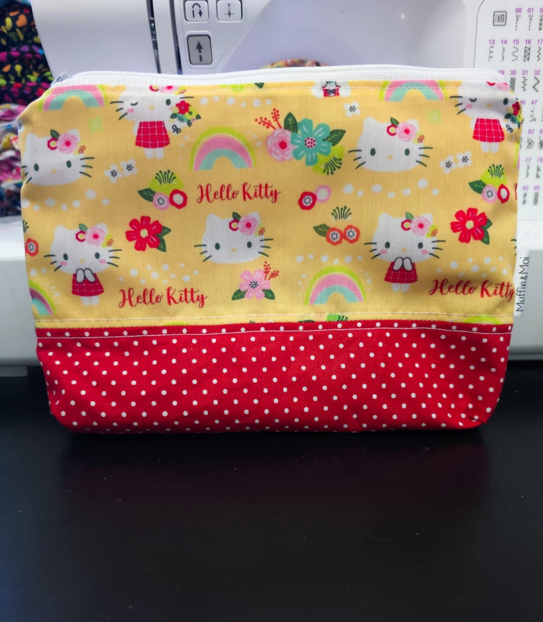 Pochette chat boucle