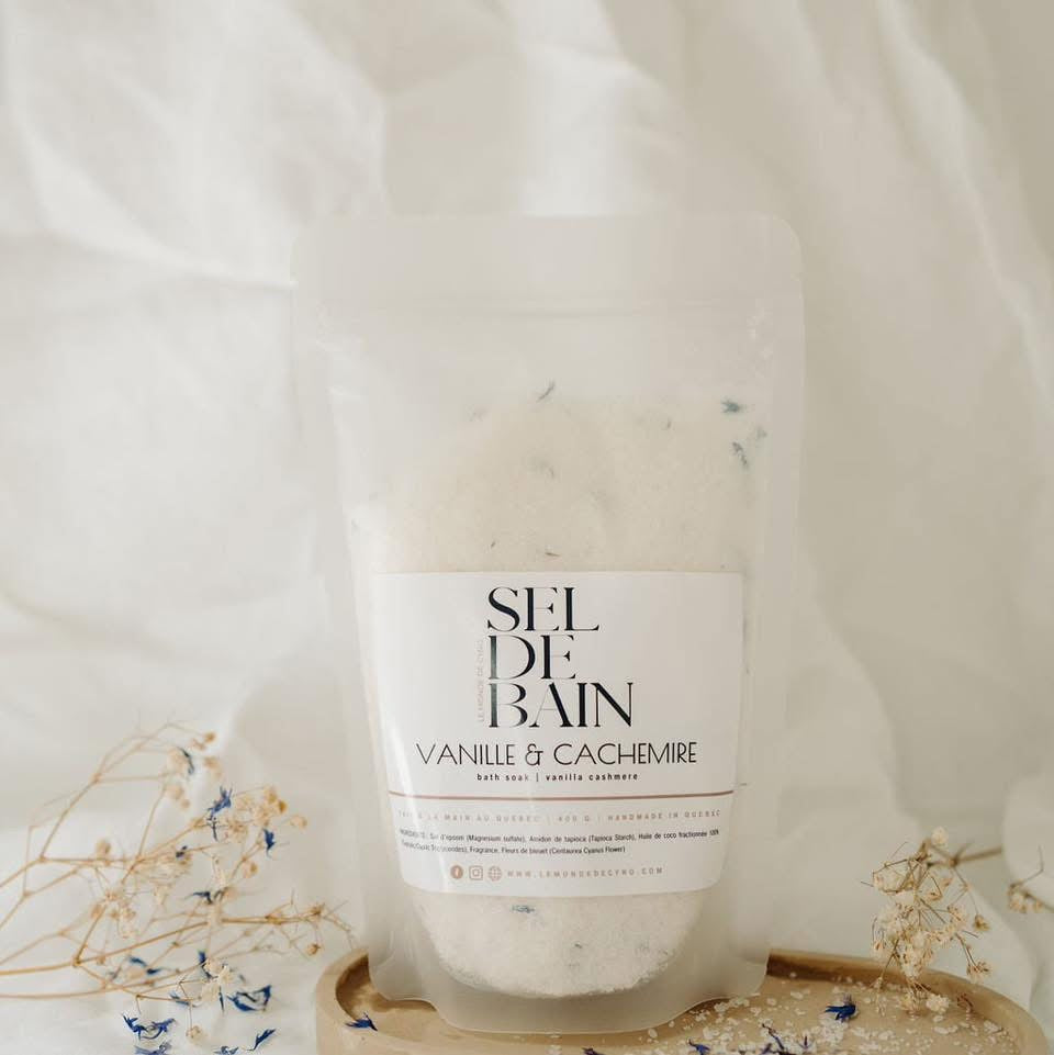 Sel de bain vanille cachemire