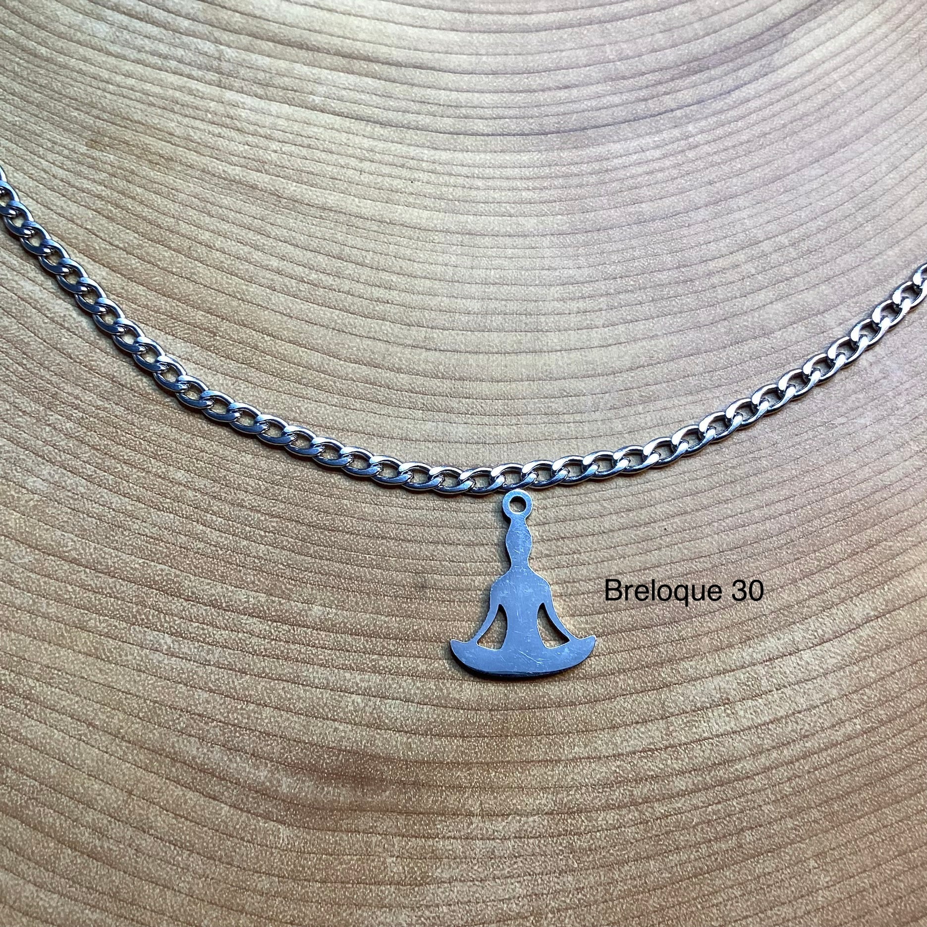 Bracelet en inox avec breloques au choix