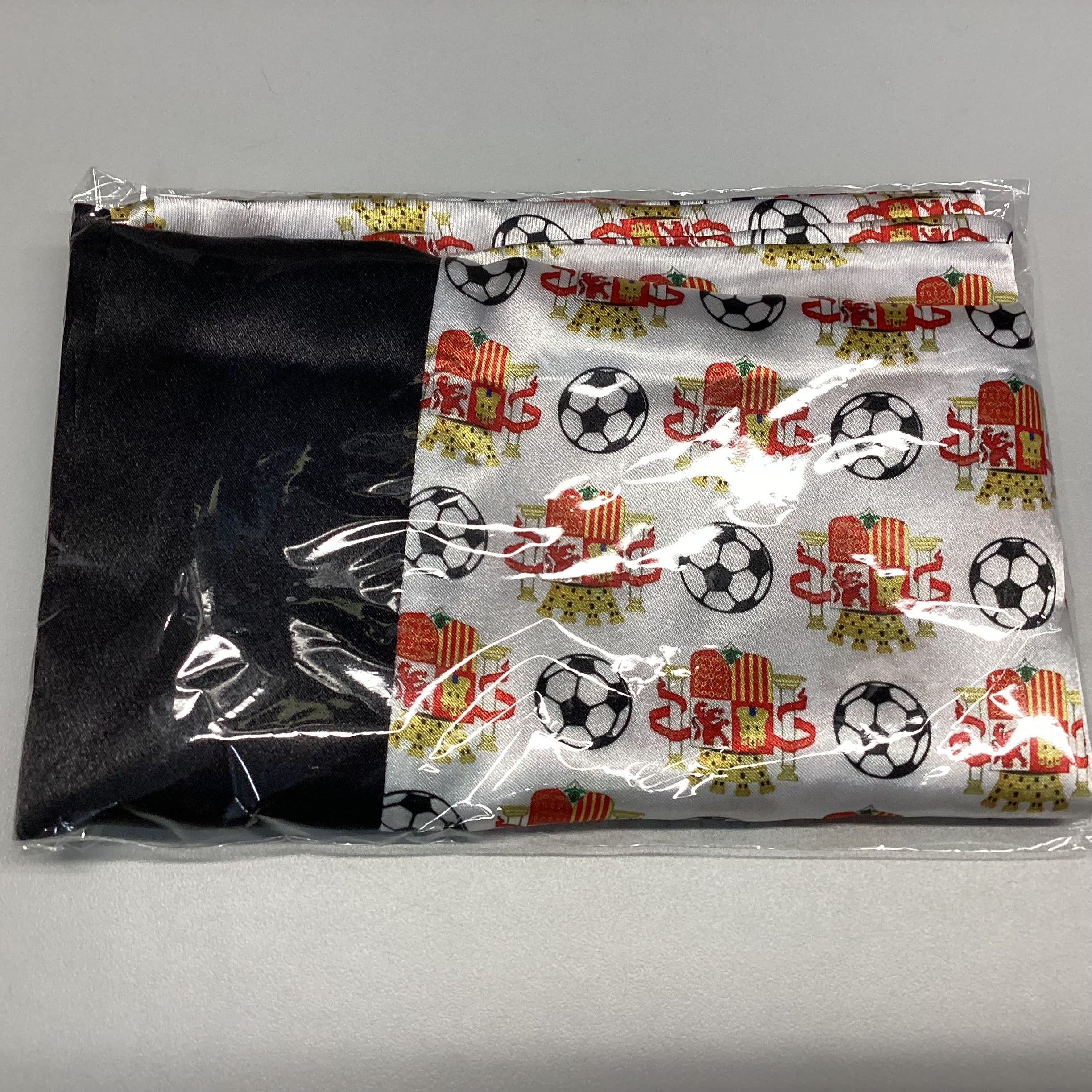 Taie d’oreiller satin soccer