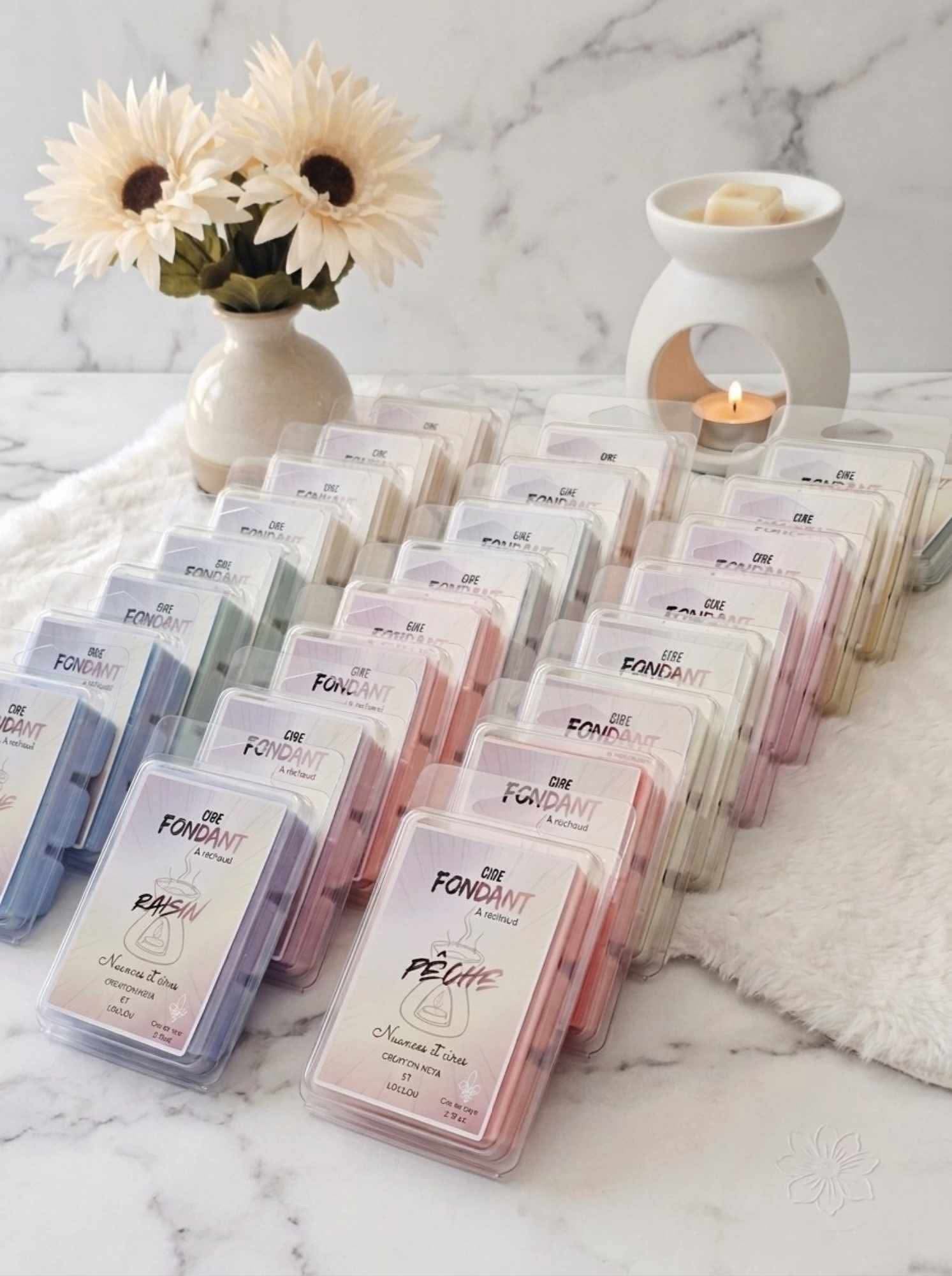 Cubes de cire fondant