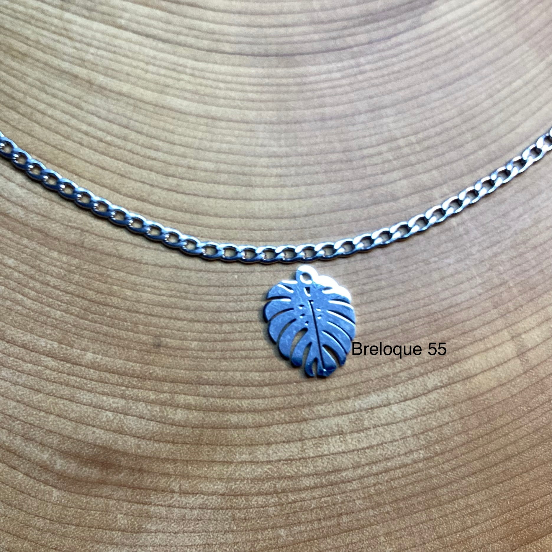 Bracelet en inox avec breloques au choix