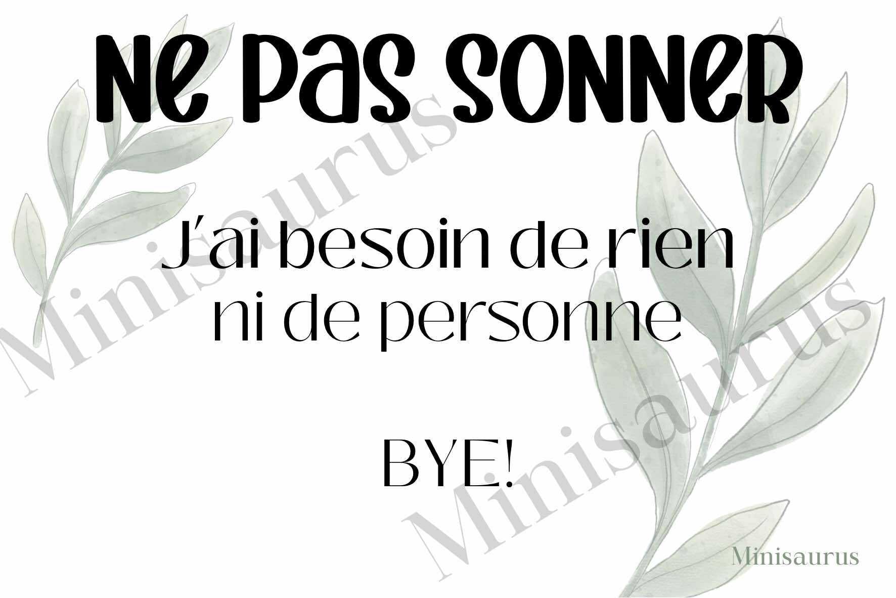 Autocollant de porte