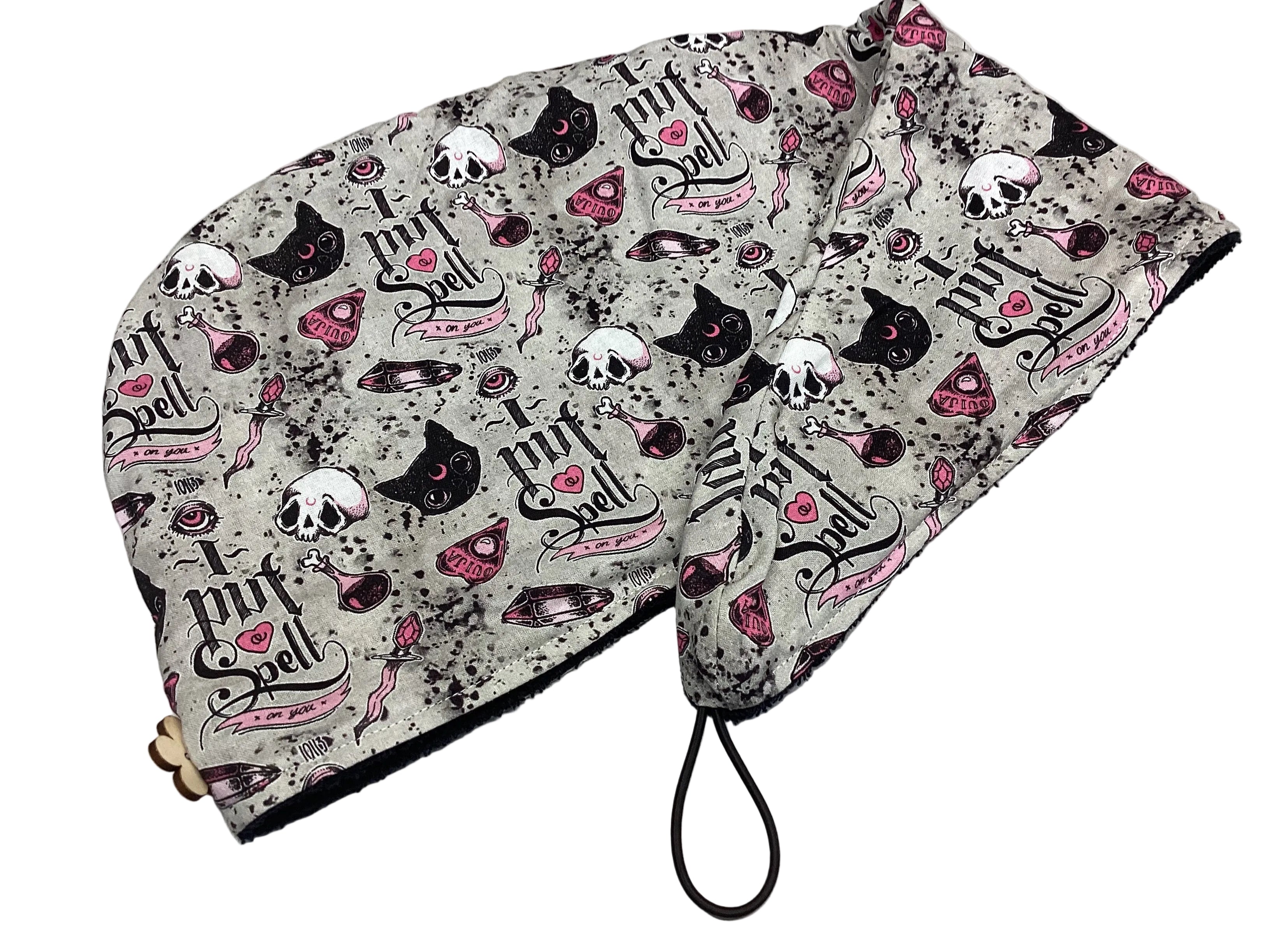 Serviette à cheveux chat ésotérique