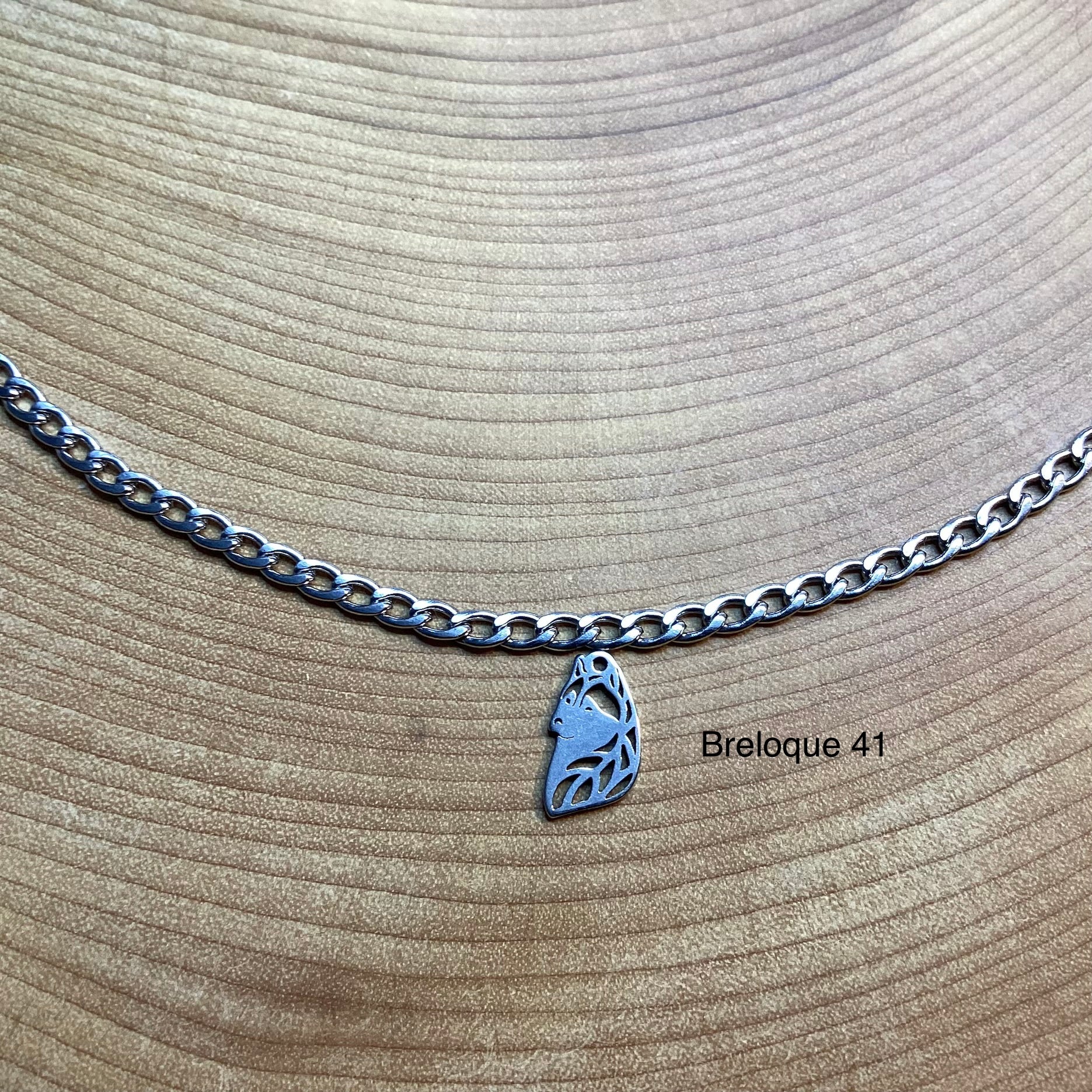 Bracelet en inox avec breloques au choix