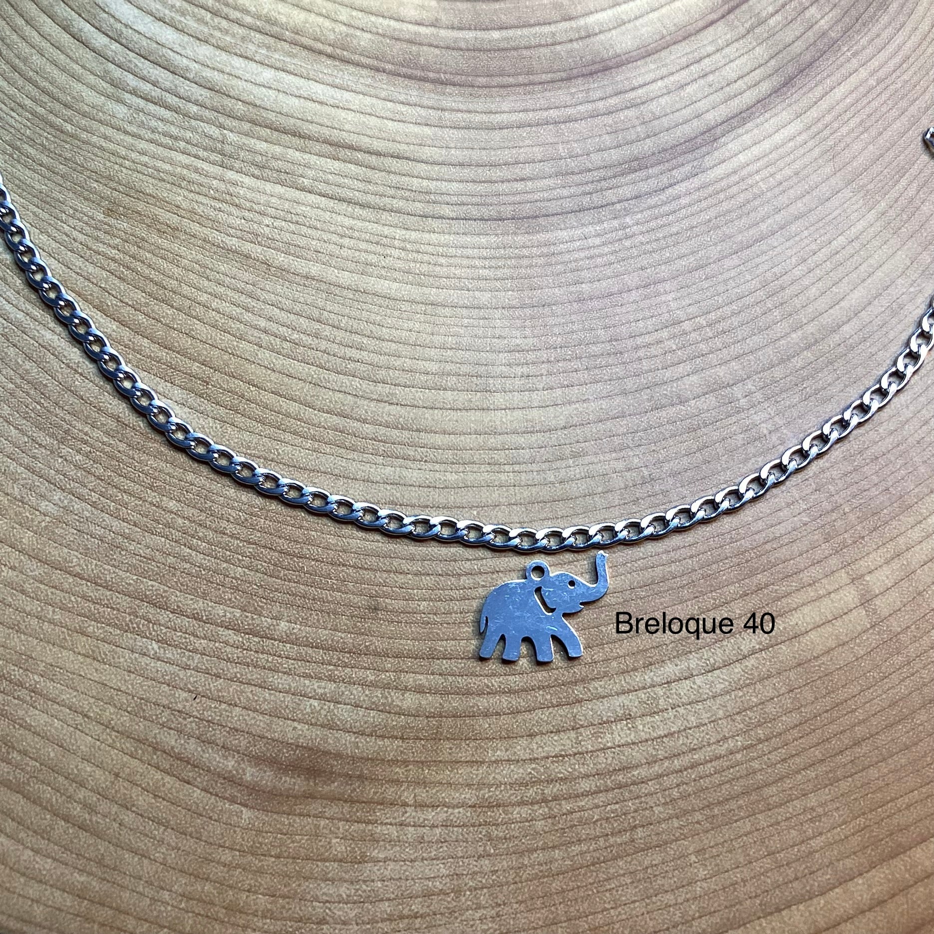 Bracelet en inox avec breloques au choix