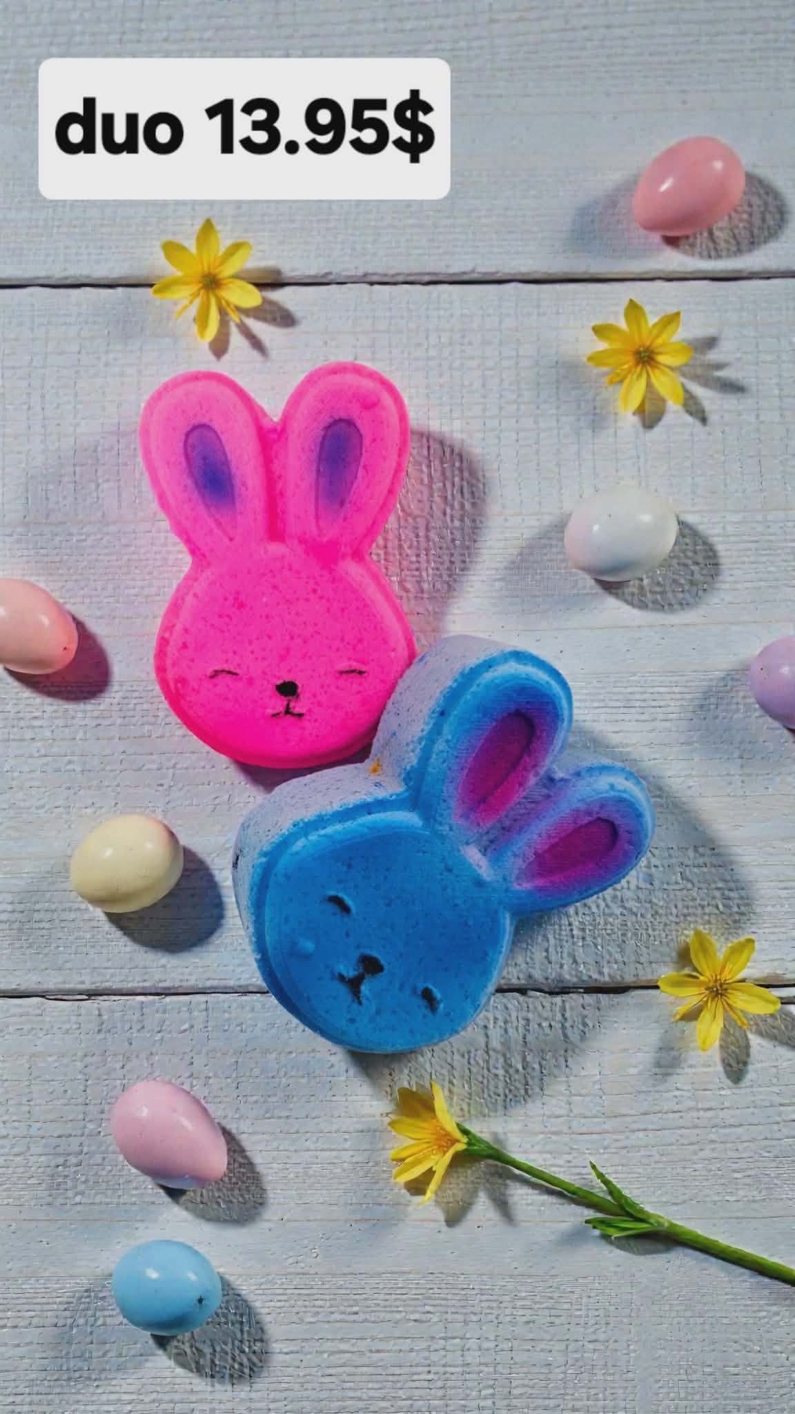 Bombe lapin avec insertions de couleurs PRÉCOMMANDE