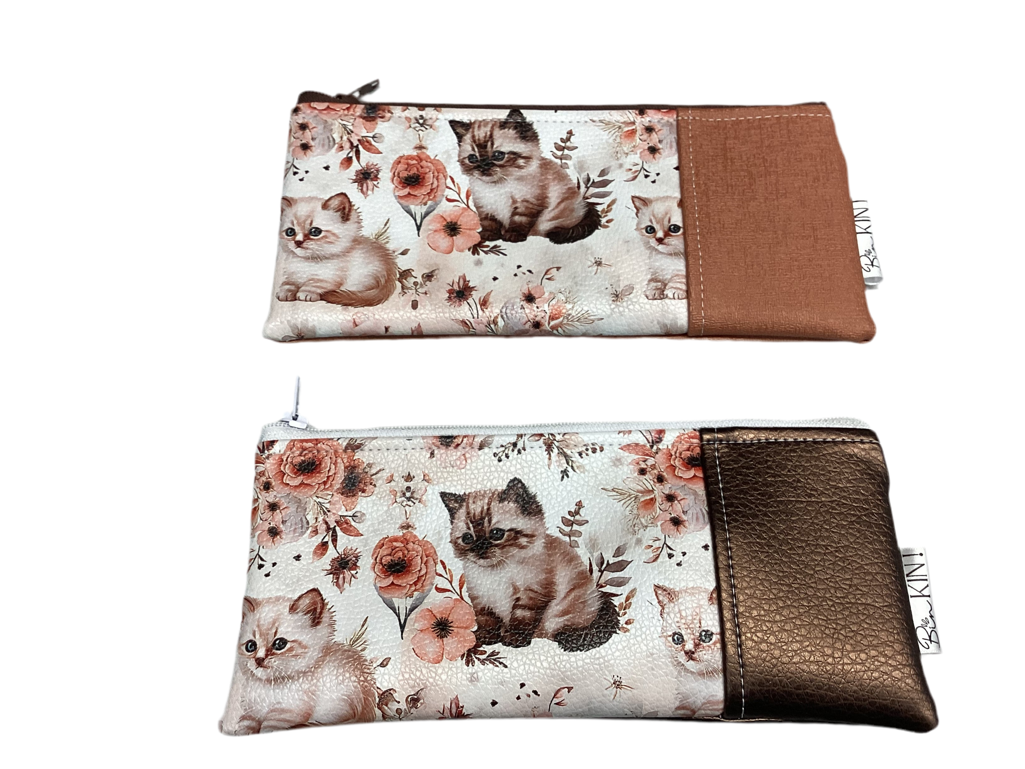 Pochette/porte billet chat