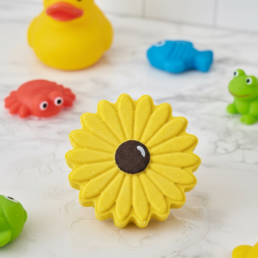 Bombe de bain tournesol