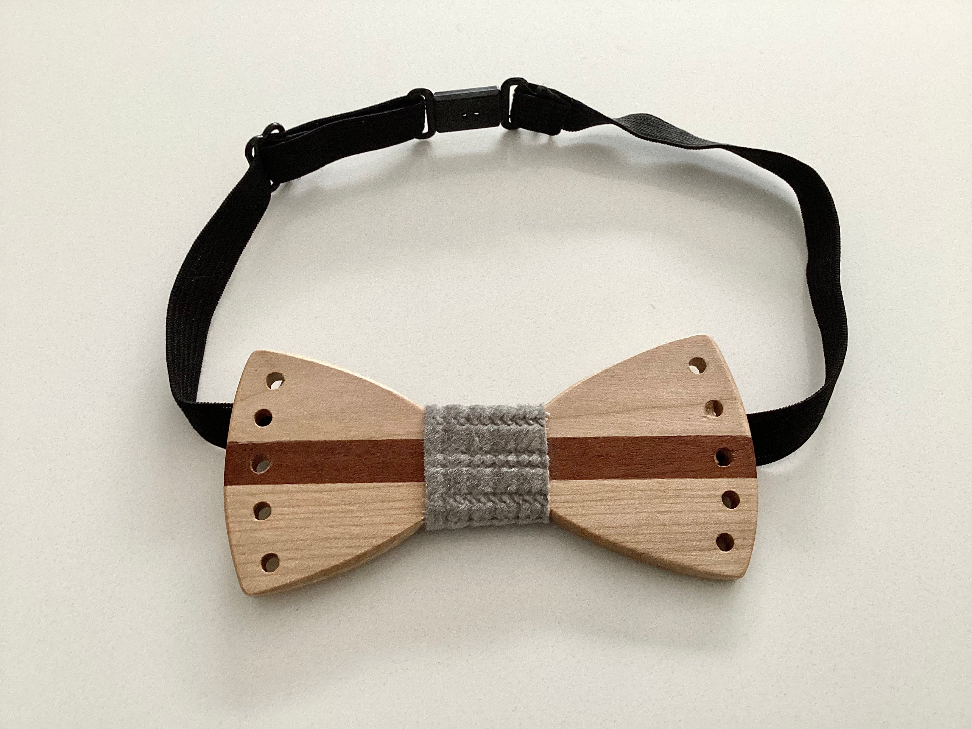 Noeud papillon en bois