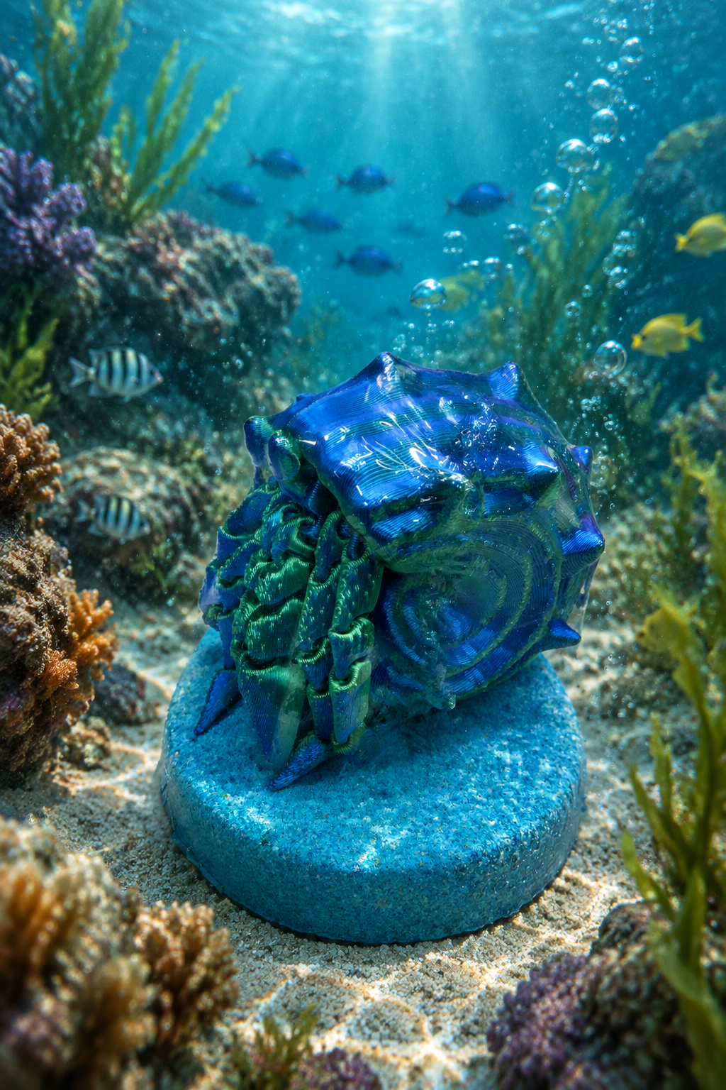 Bombe de bain avec jouet articulé Bernard l’hermite
