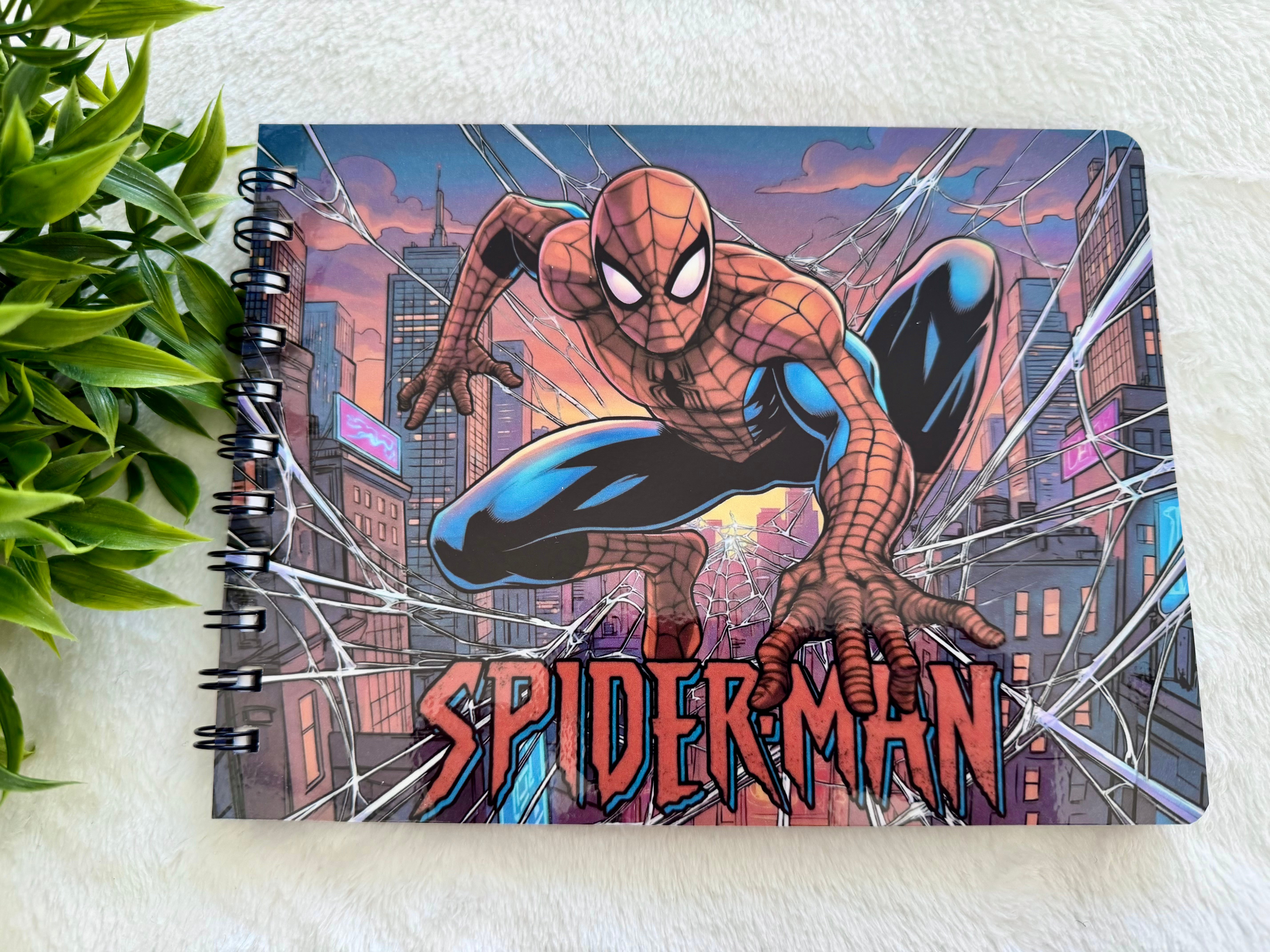 Livre de dessin homme araignée