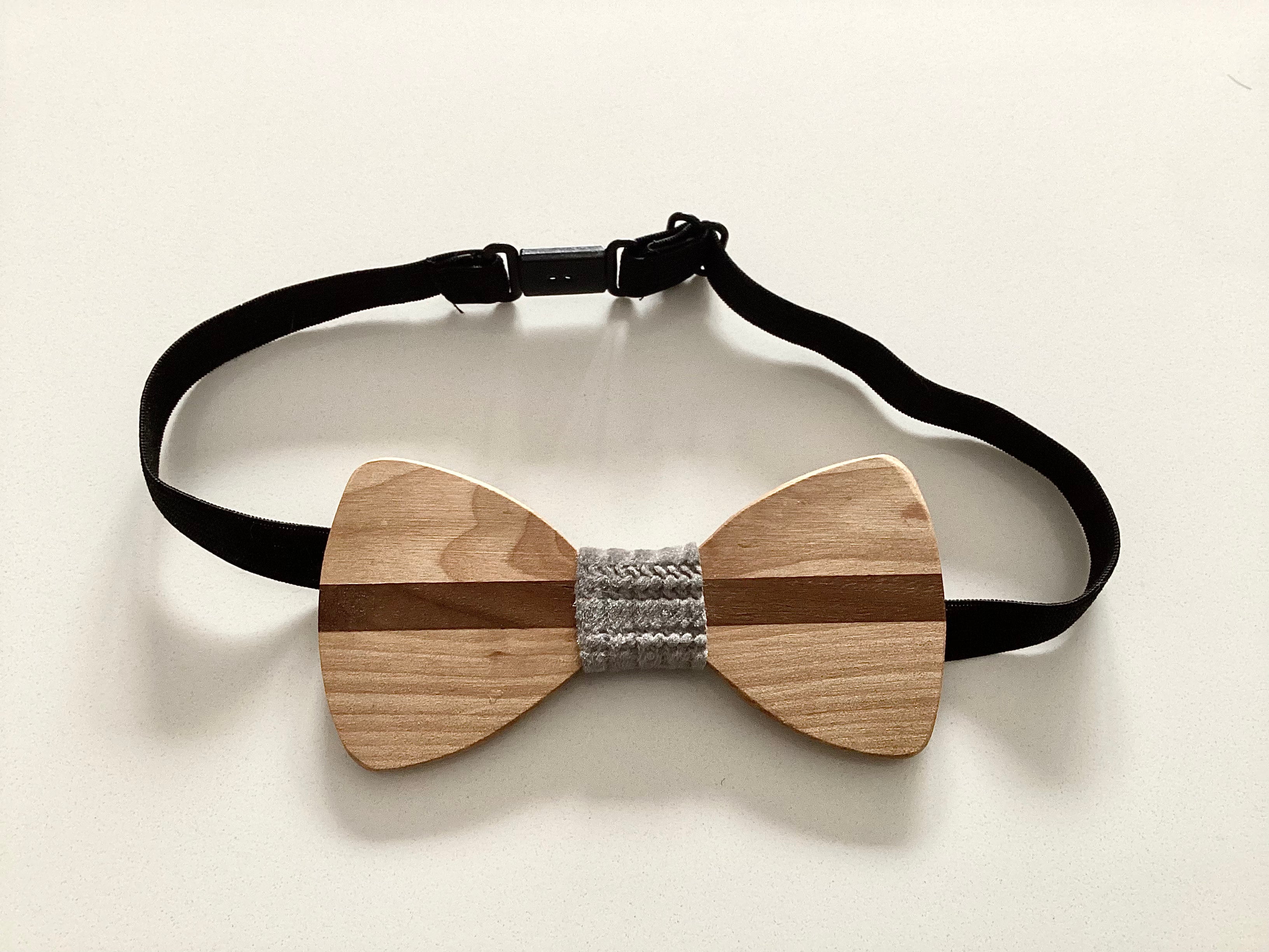 Noeud papillon en bois