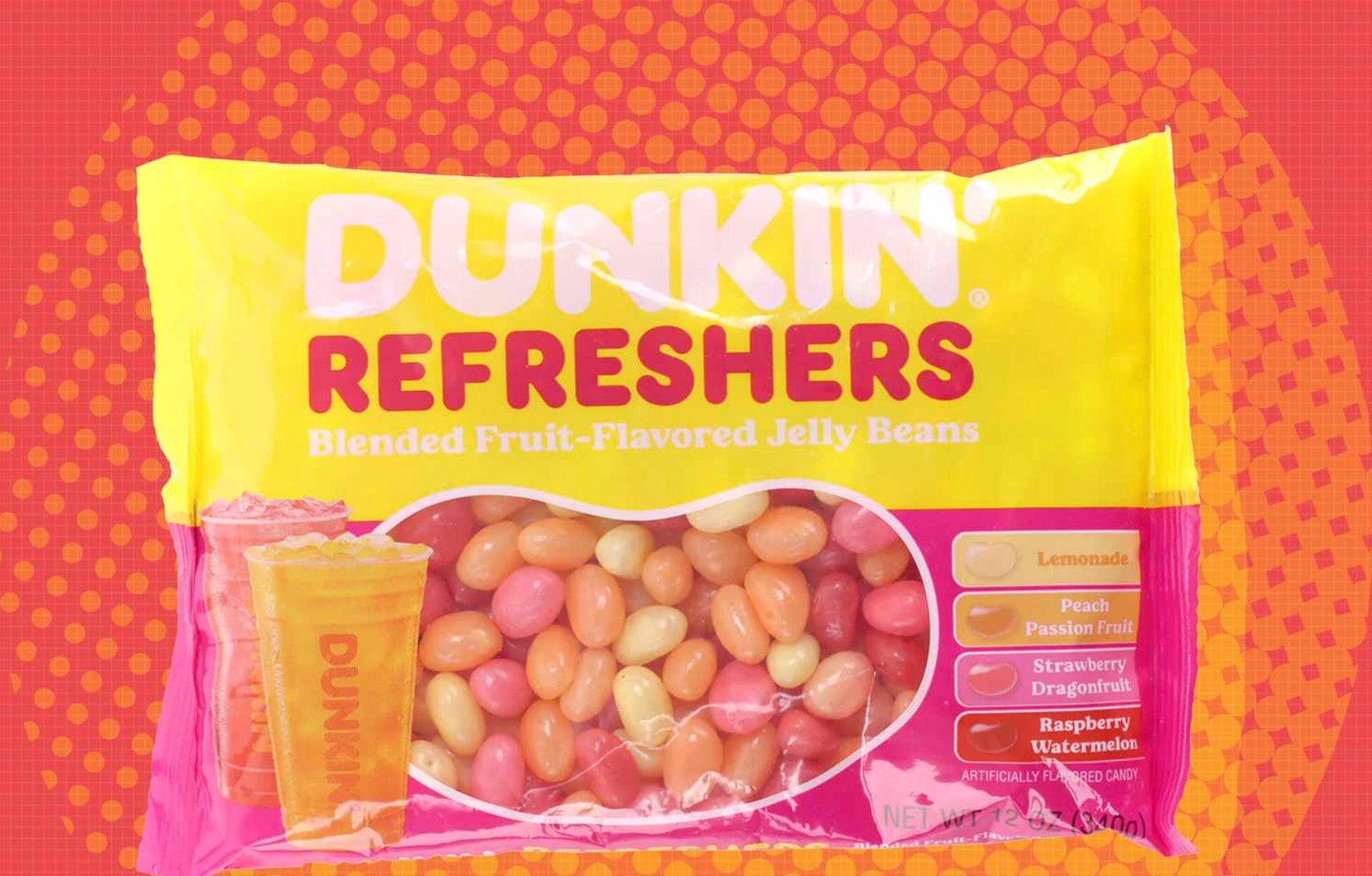 Jelly beans Dunkin saveur de fruit