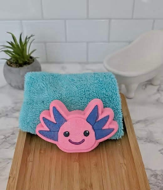 Bombe de bain axolotl avec surprise