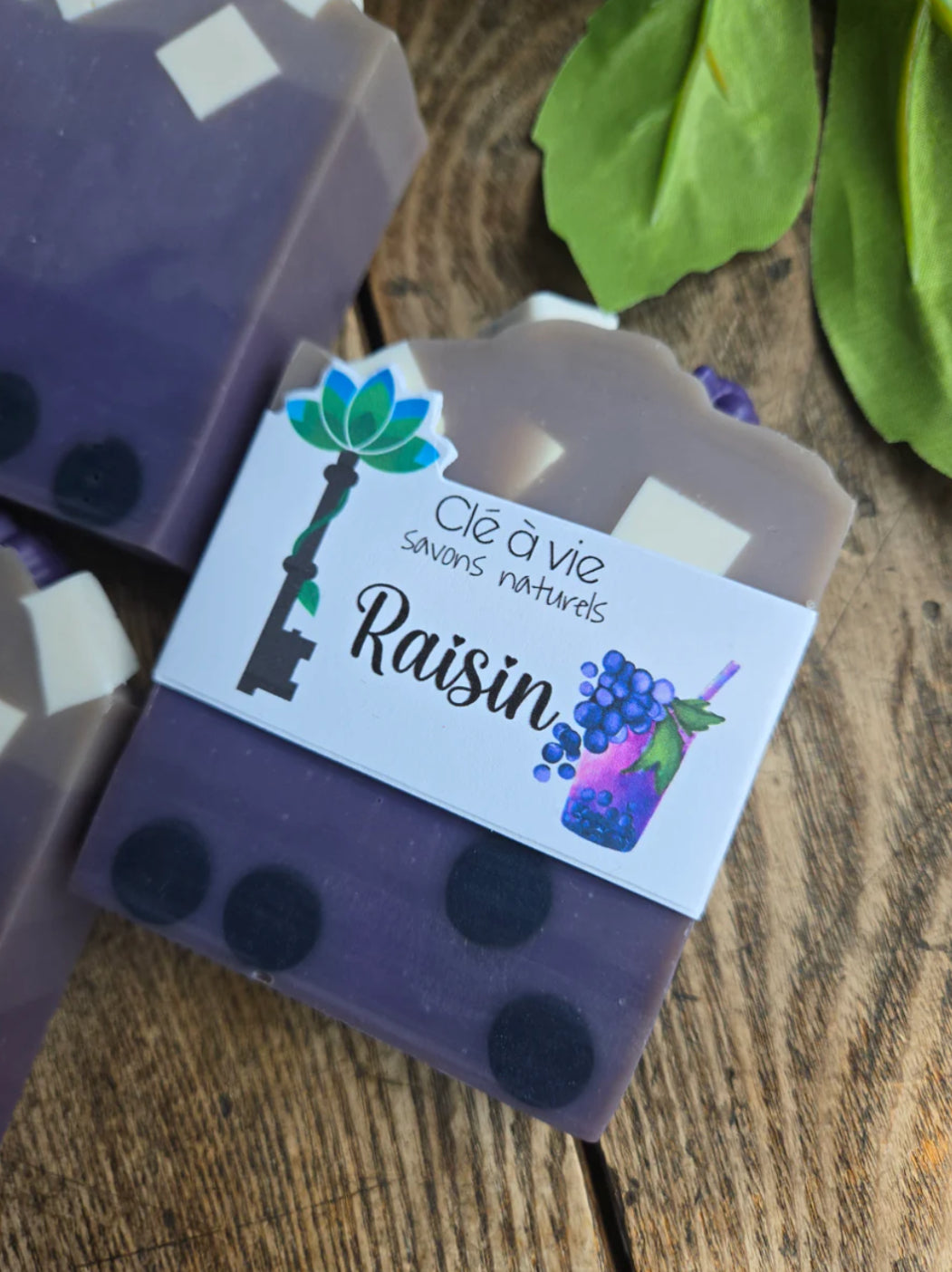 Savon bubble tea au raisin