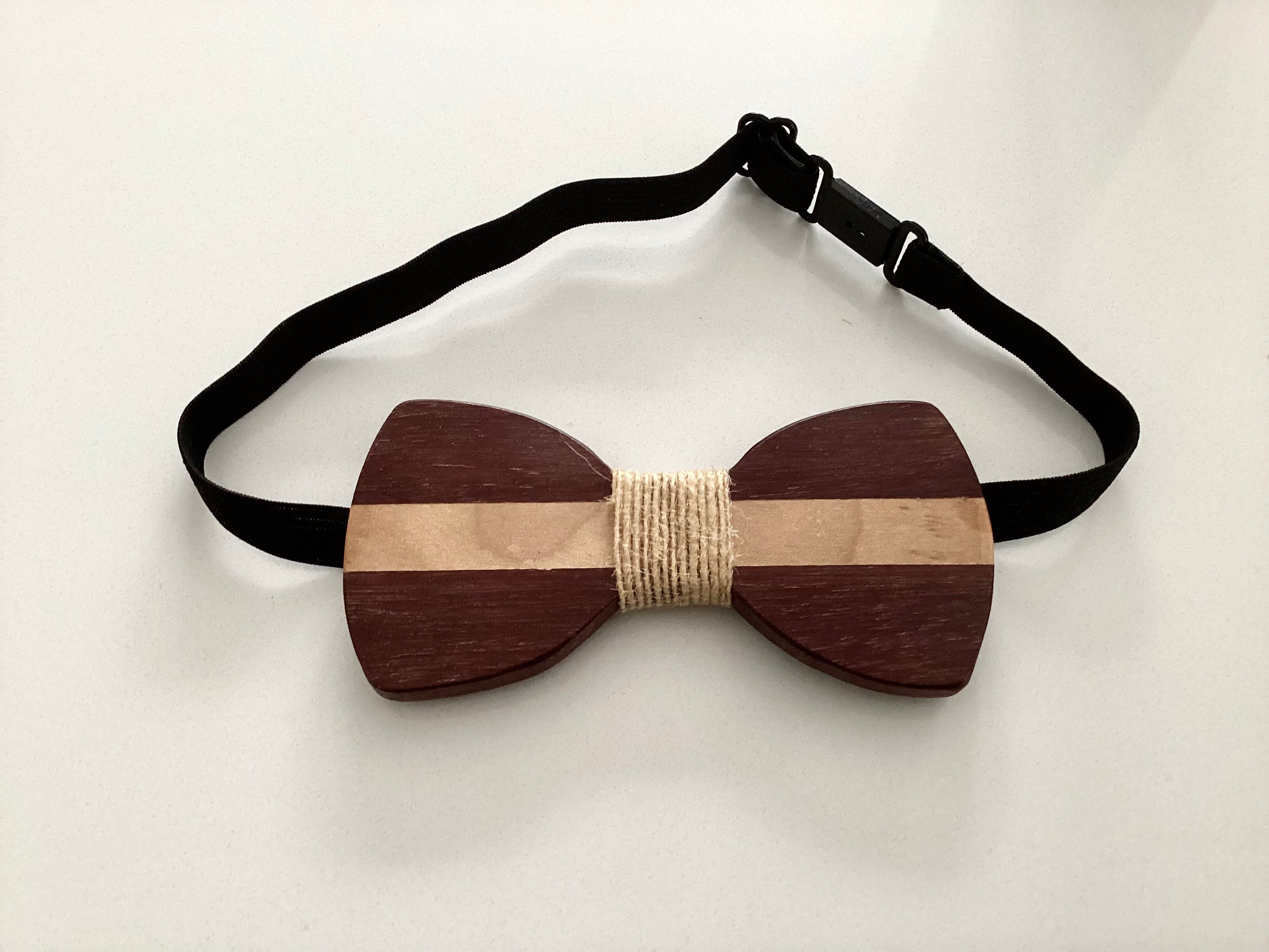 Noeud papillon en bois
