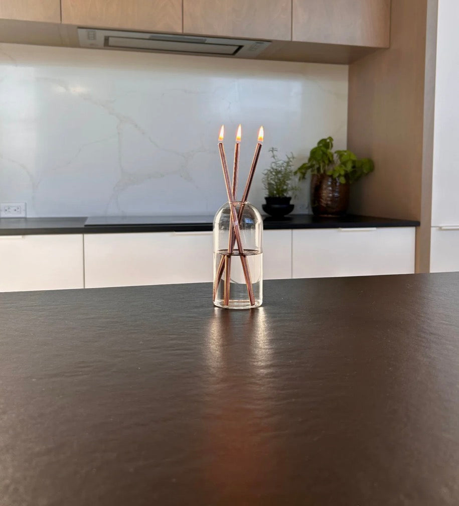 CHANDELLE ÉTERNELLE BÂTON ROSE GOLD