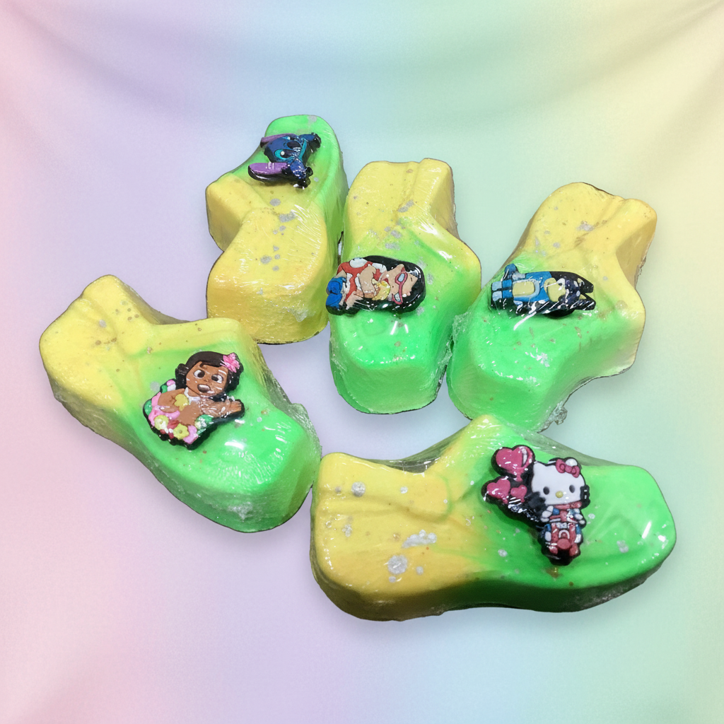 Bombe de bain croc avec breloque